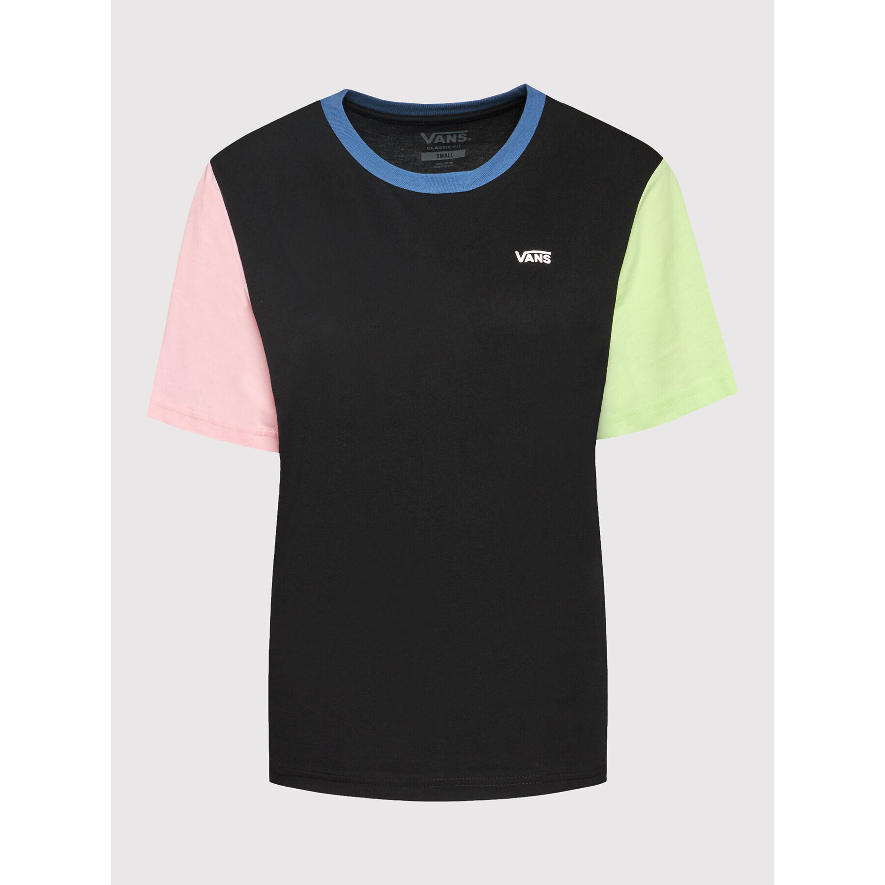 Vans Тишърт Left Chest Colorblock VN0A7RSQ Черен Regular Fit - Pepit.bg