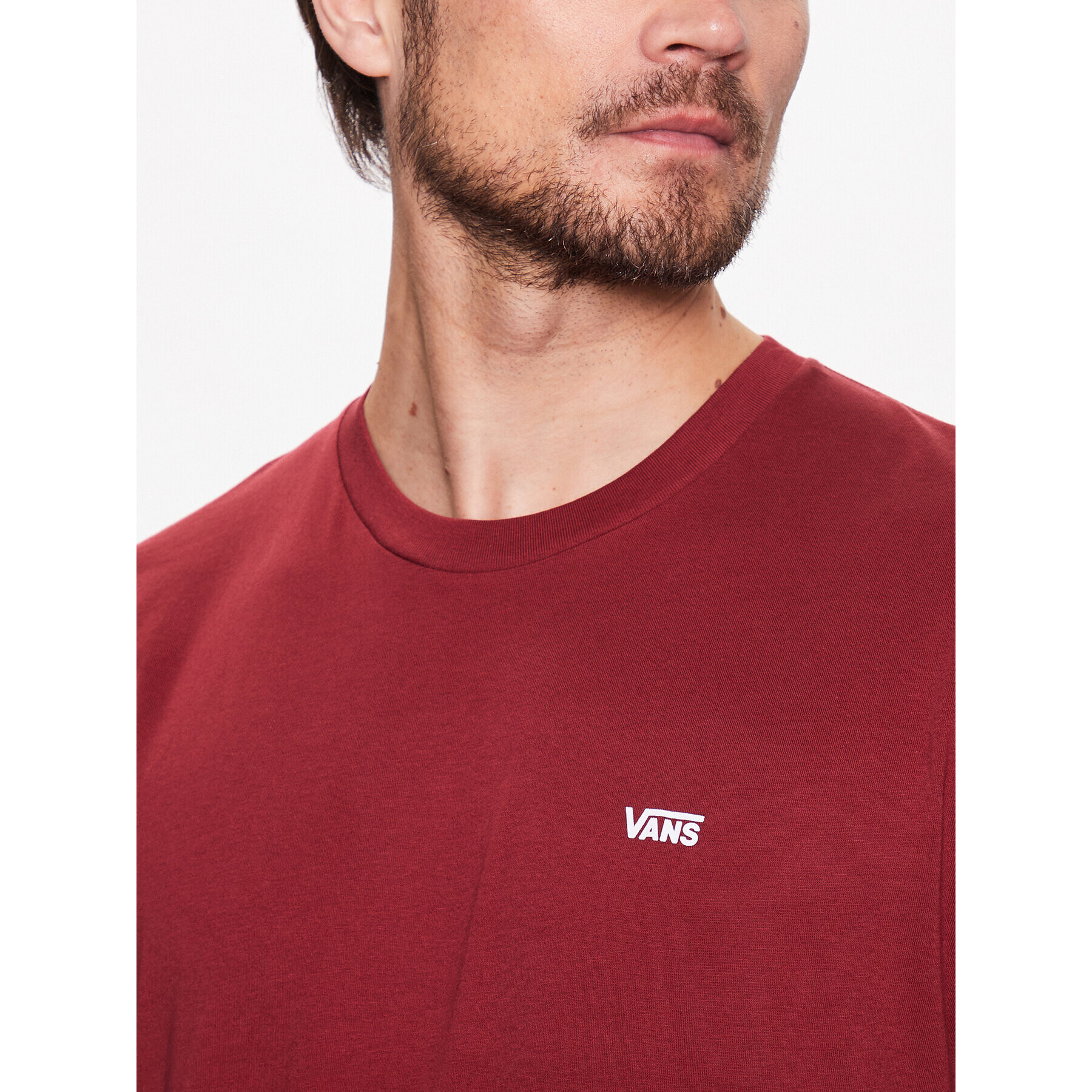 Vans Тишърт Left Chest Logo VN0A3CZE Червен Classic Fit - Pepit.bg