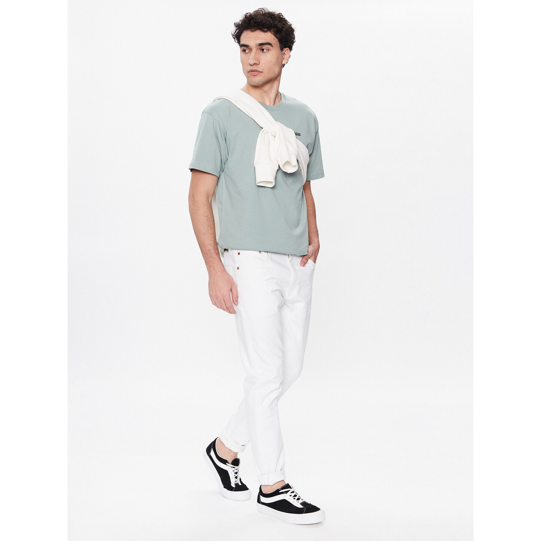 Vans Тишърт Left Chest Logo VN0A3CZE Зелен Classic Fit - Pepit.bg