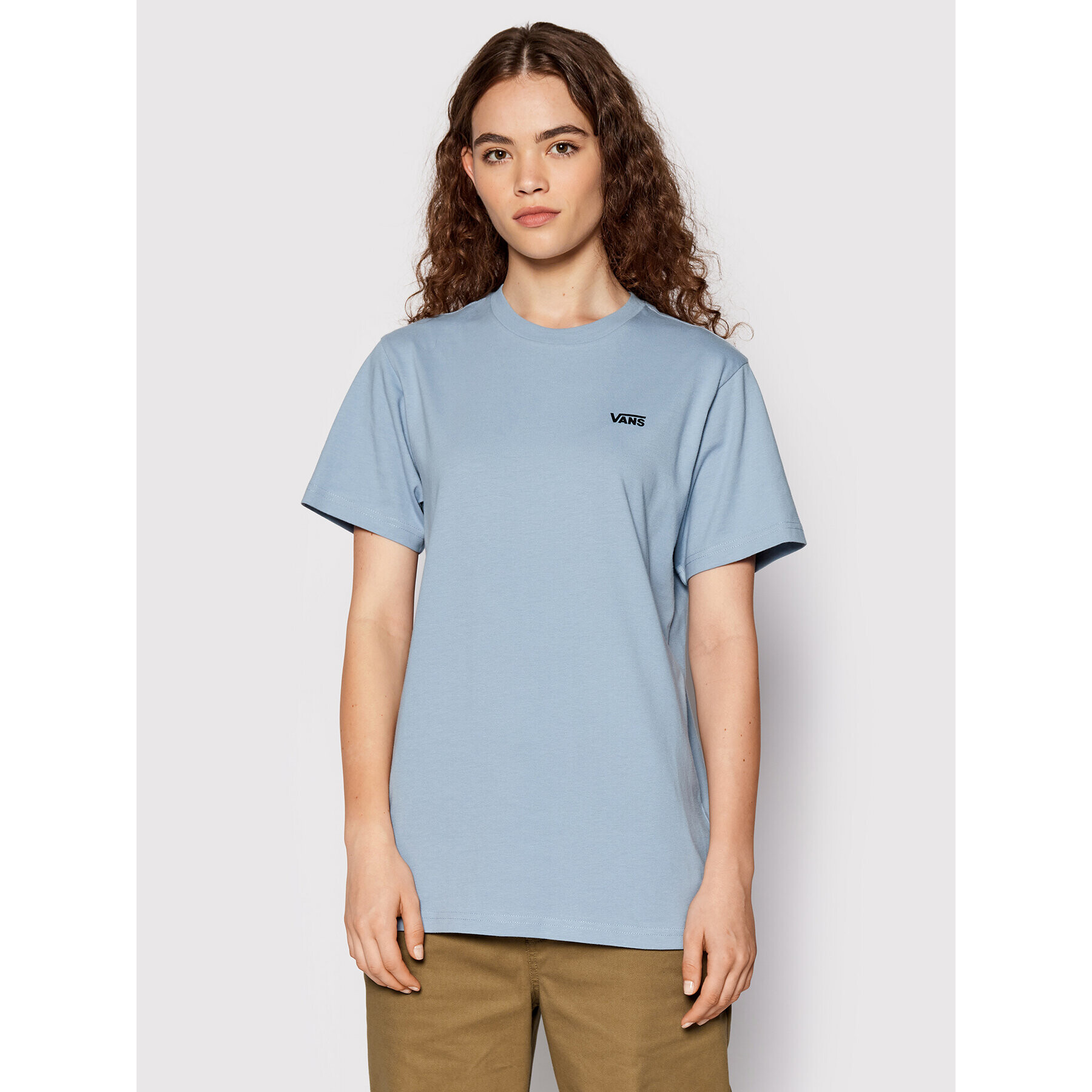 Vans Тишърт Left Chest Logo VN0A7RSR Син Regular Fit - Pepit.bg