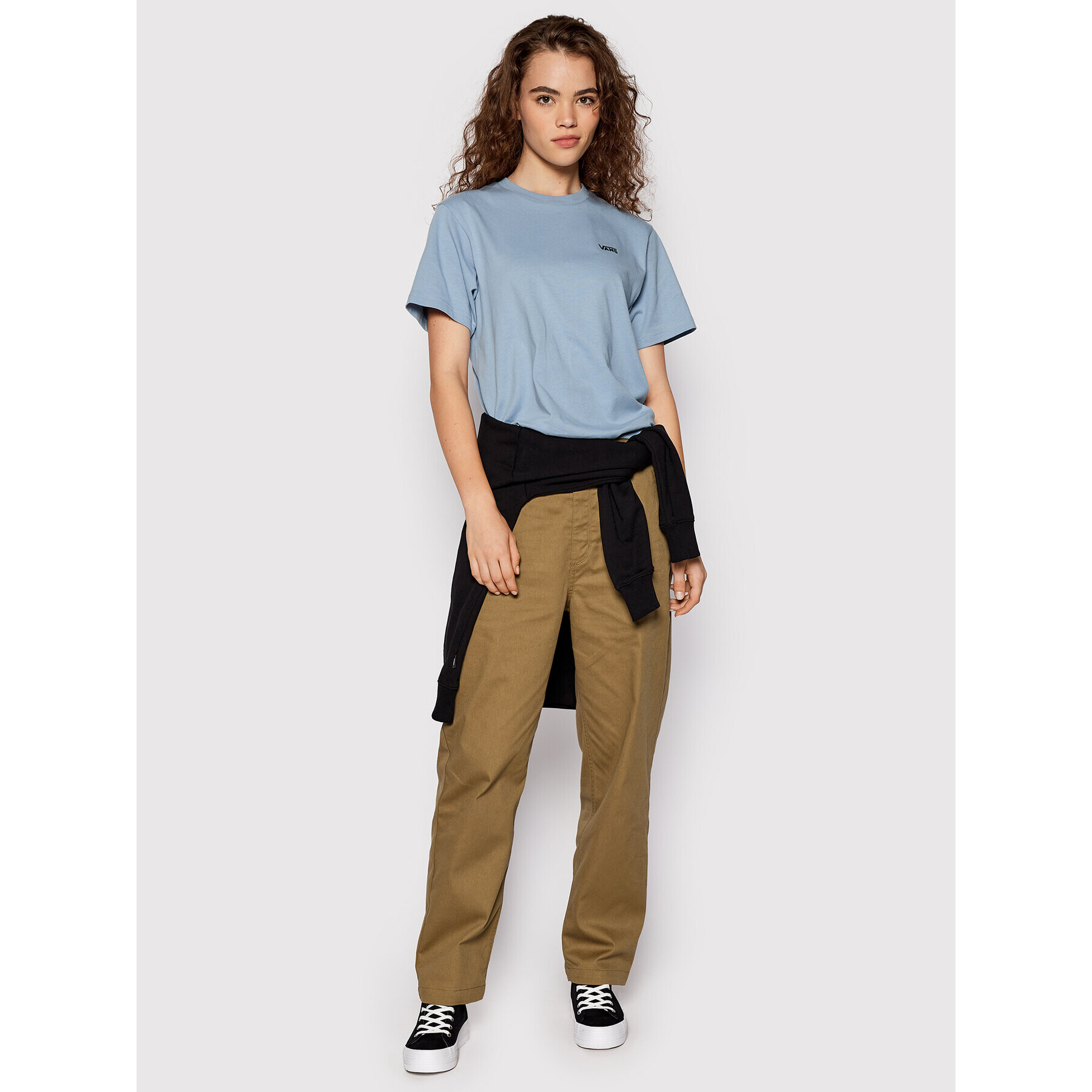 Vans Тишърт Left Chest Logo VN0A7RSR Син Regular Fit - Pepit.bg