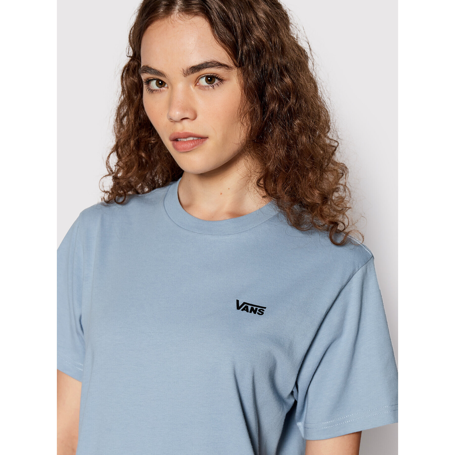 Vans Тишърт Left Chest Logo VN0A7RSR Син Regular Fit - Pepit.bg