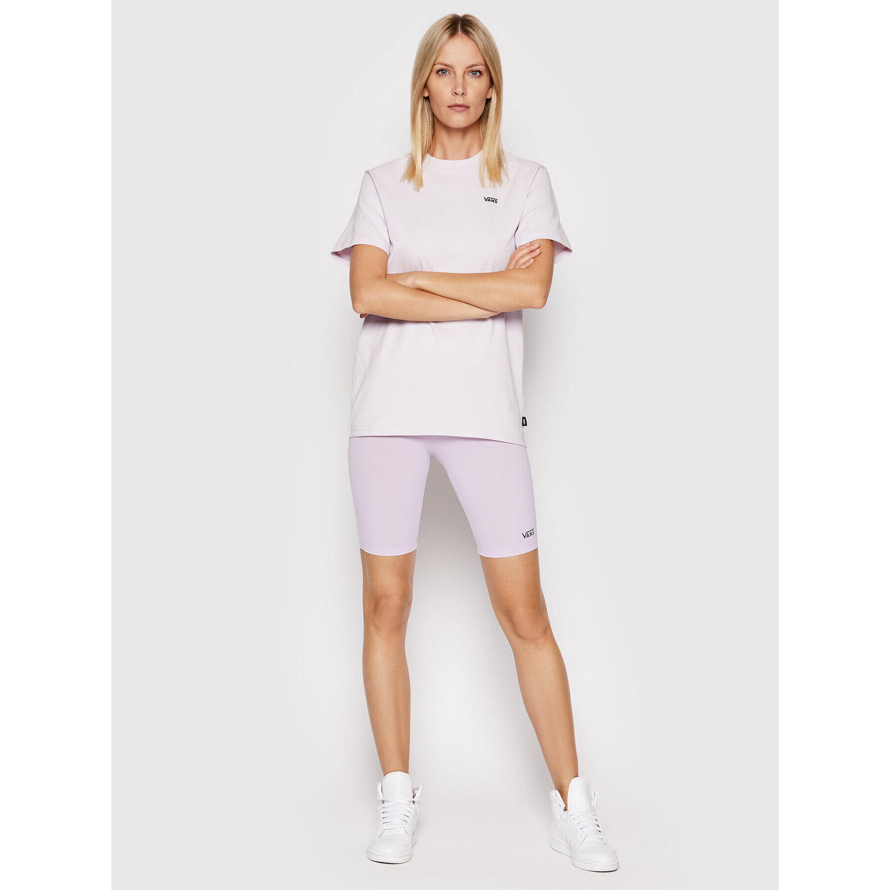 Vans Тишърт Left Chest Logo VN0A7RSR Виолетов Regular Fit - Pepit.bg