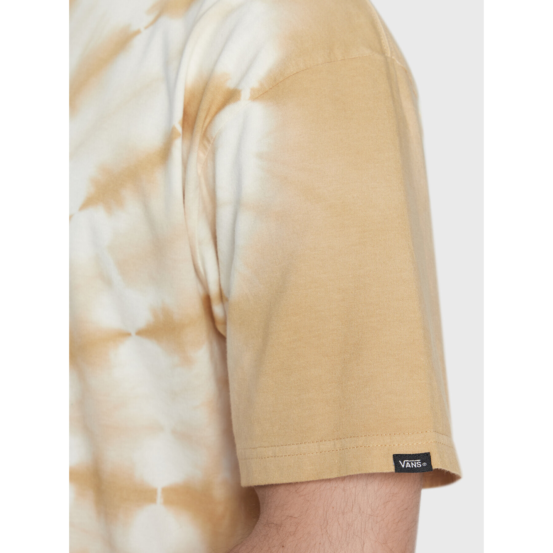 Vans Тишърт Logo VN0007UF Бежов Classic Fit - Pepit.bg
