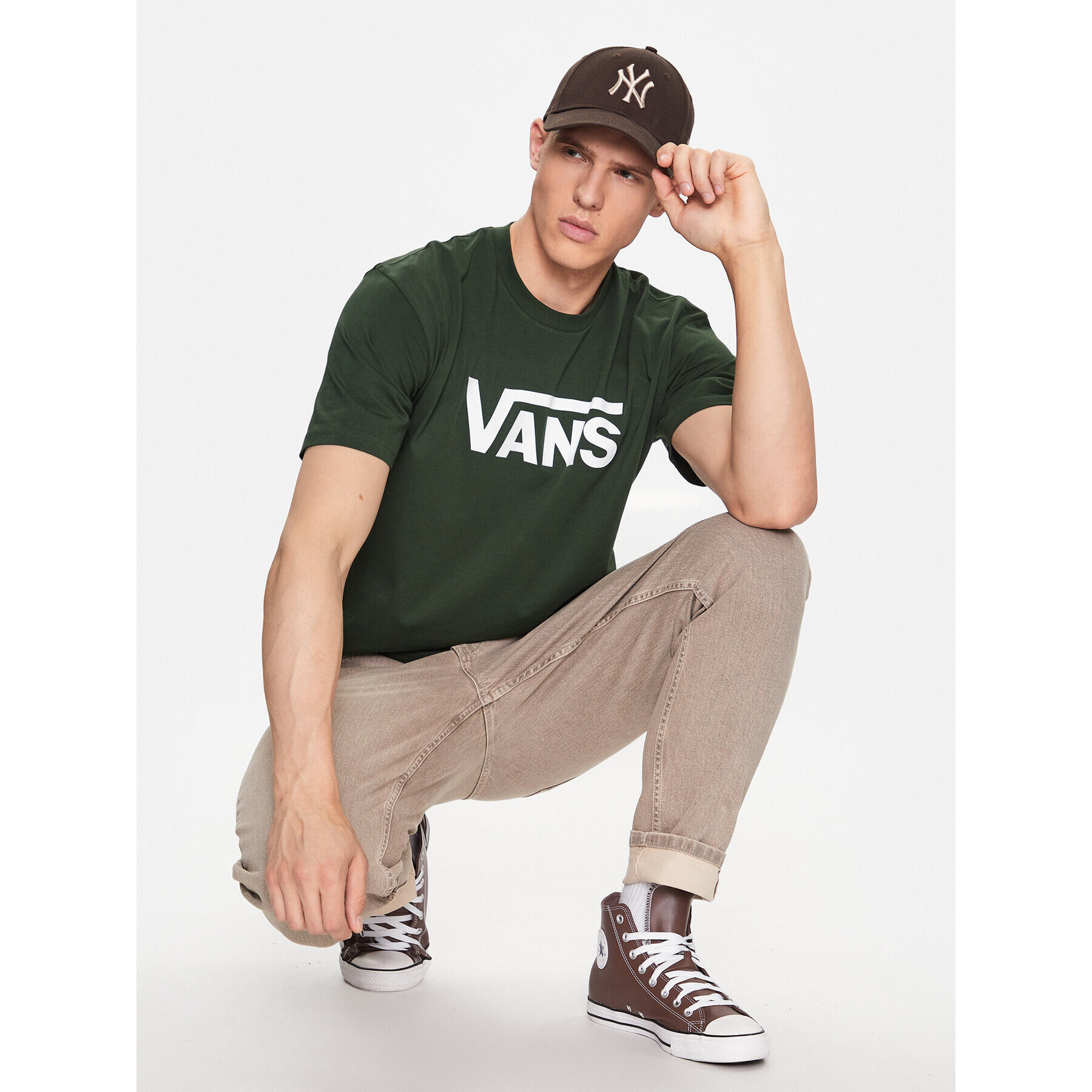 Vans Тишърт Mn Classic VN000GGG Каки Classic Fit - Pepit.bg