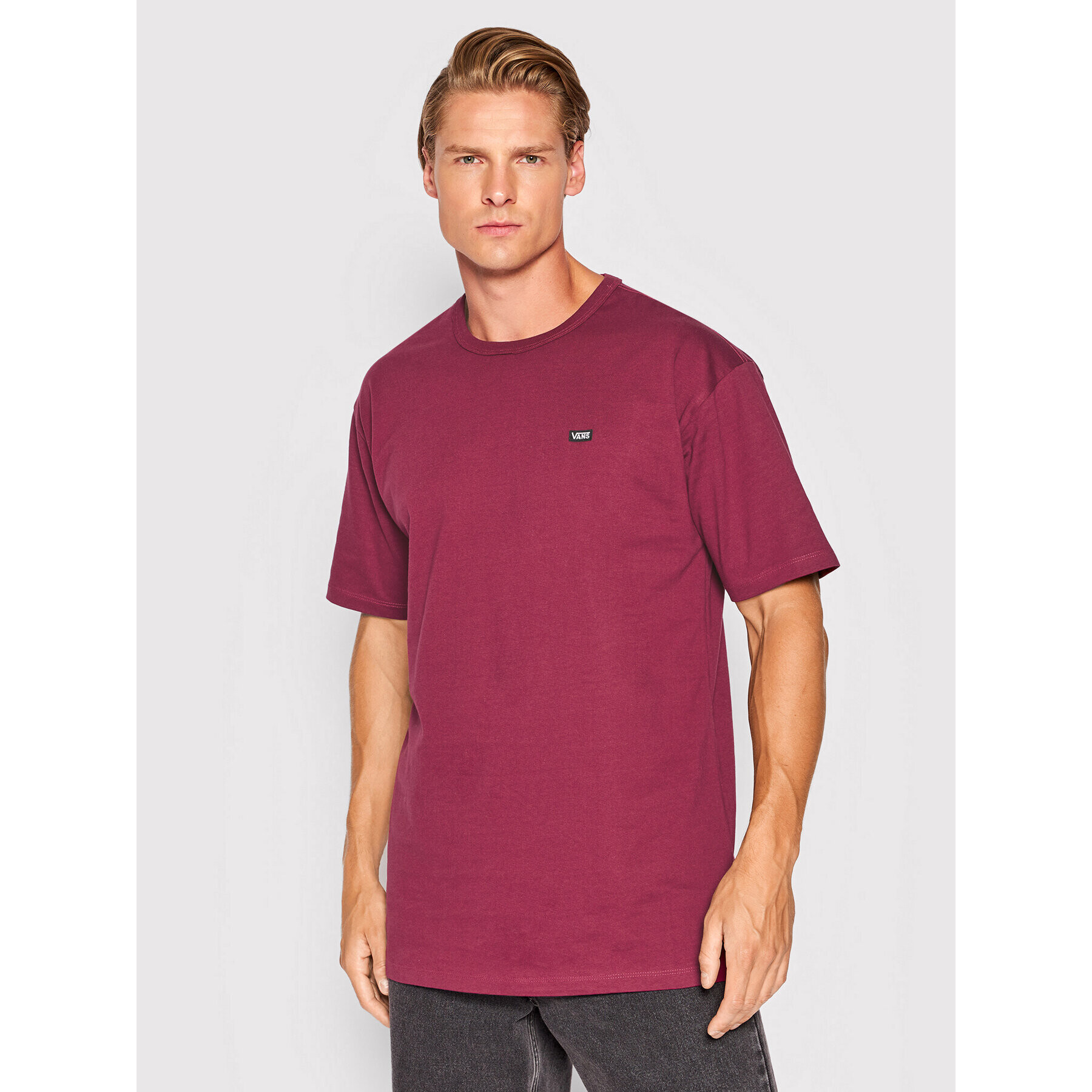 Vans Тишърт Mn Off The Wall VN0A49R7 Бордо Classic Fit - Pepit.bg