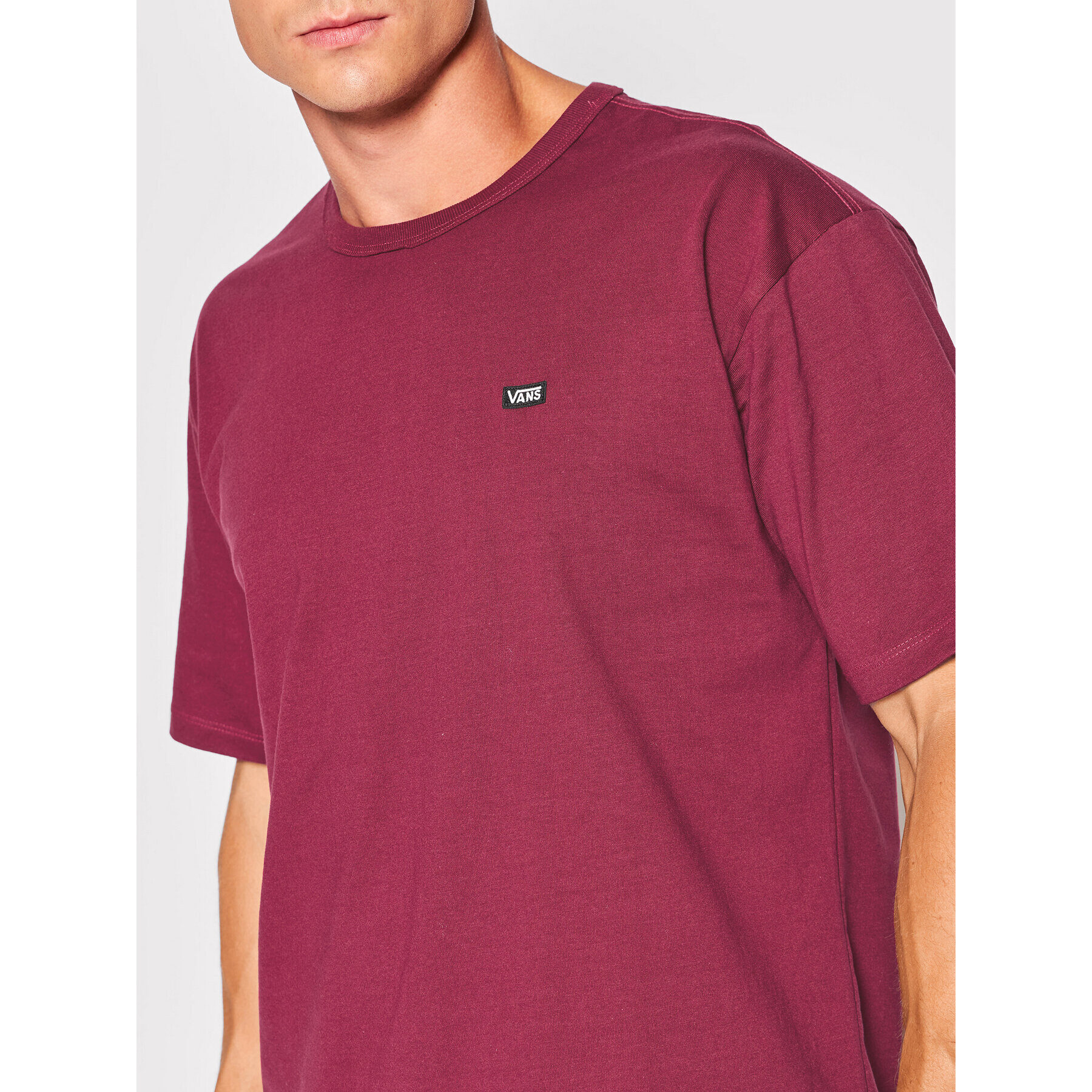 Vans Тишърт Mn Off The Wall VN0A49R7 Бордо Classic Fit - Pepit.bg