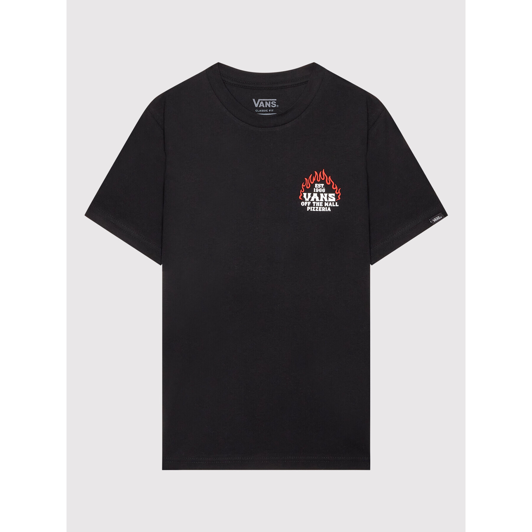 Vans Тишърт Pizzeria VN000032 Черен Classic Fit - Pepit.bg
