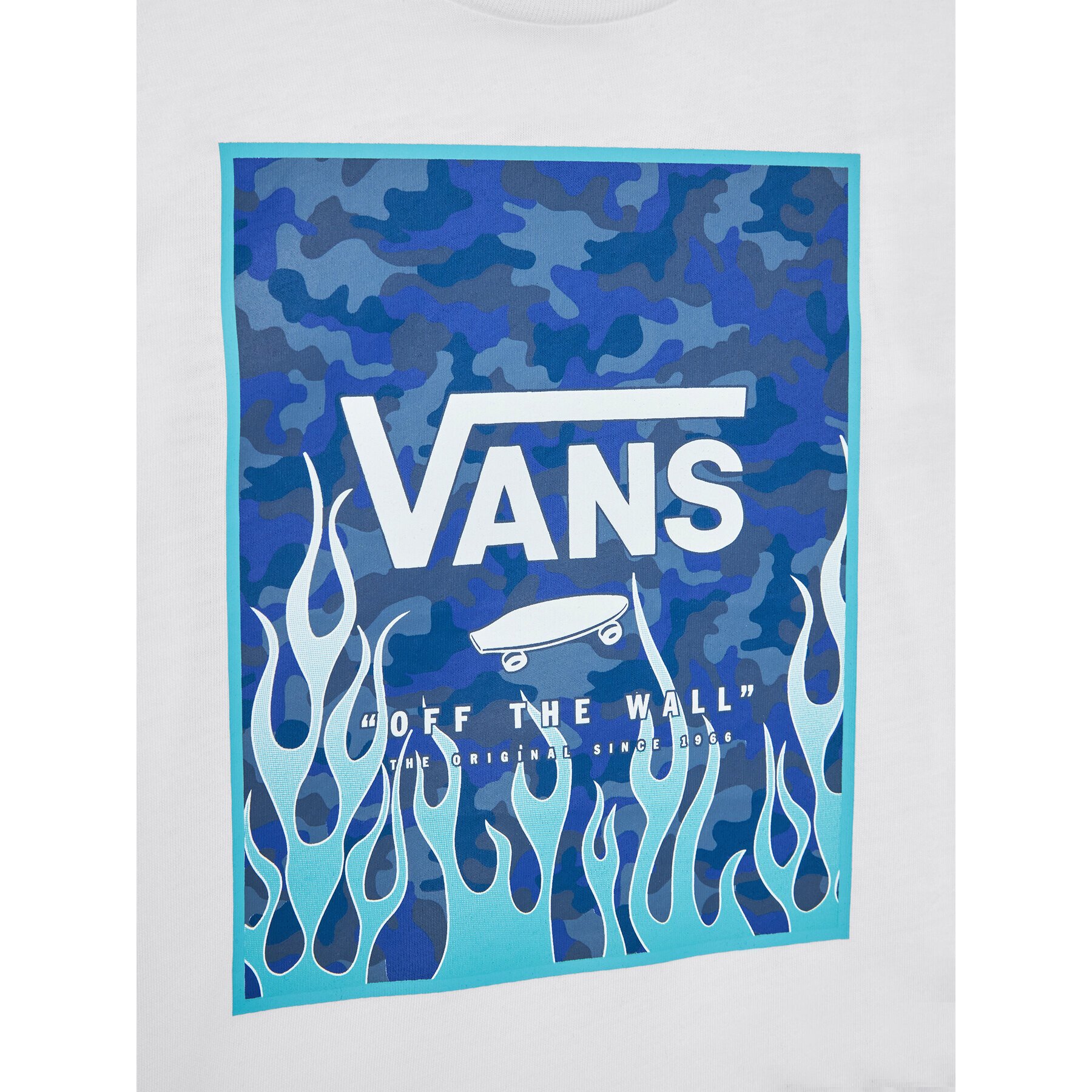 Vans Тишърт Print Box VN0A3HWJ Бял Regular Fit - Pepit.bg