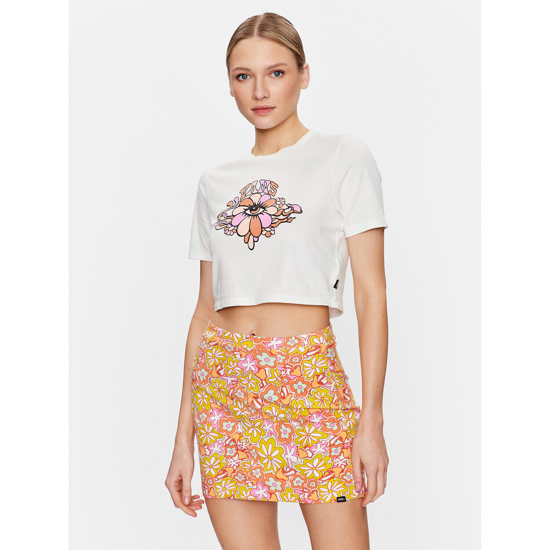 Vans Тишърт Psychedelic Eye VN0003GK Зелен Regular Fit - Pepit.bg