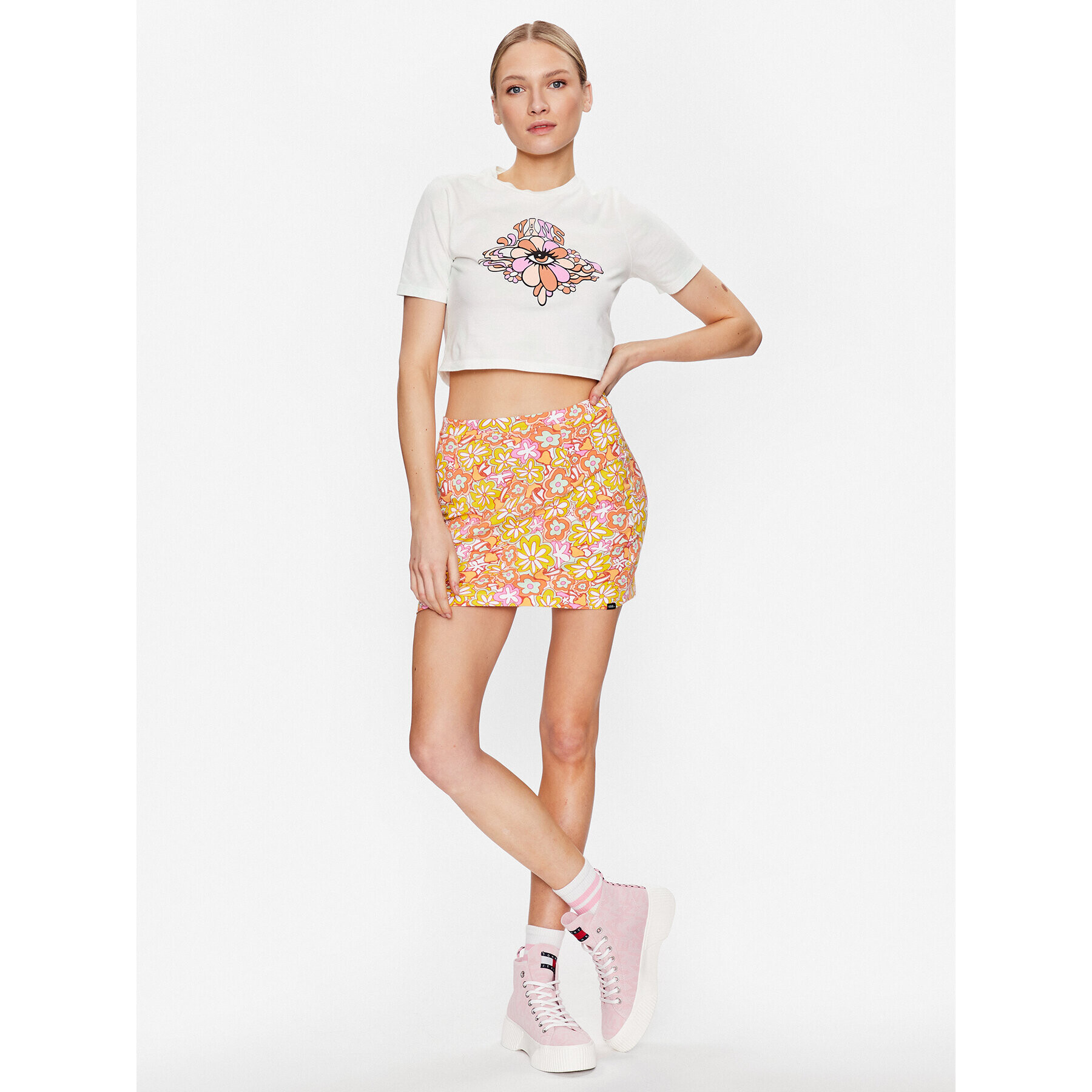 Vans Тишърт Psychedelic Eye VN0003GK Зелен Regular Fit - Pepit.bg