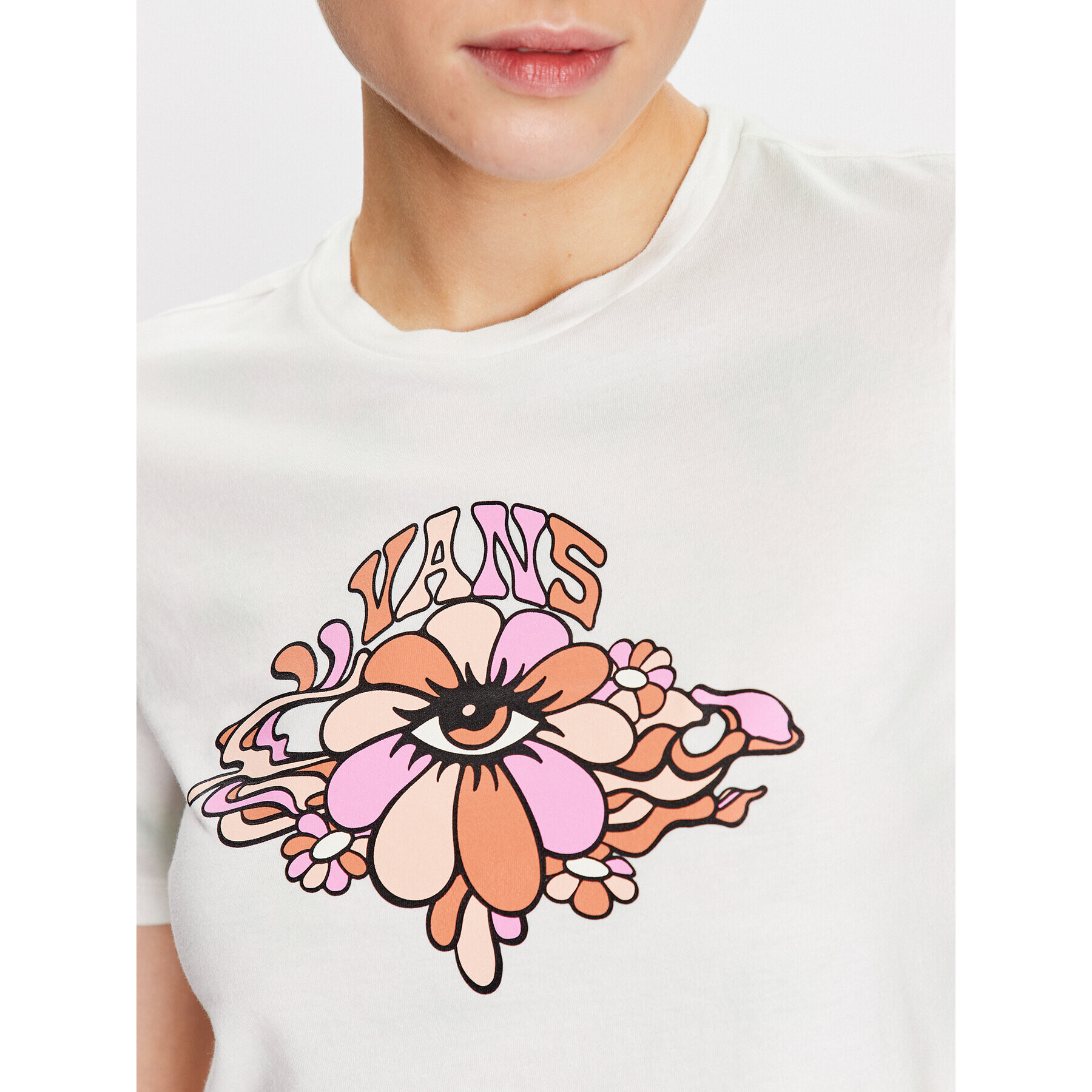Vans Тишърт Psychedelic Eye VN0003GK Зелен Regular Fit - Pepit.bg