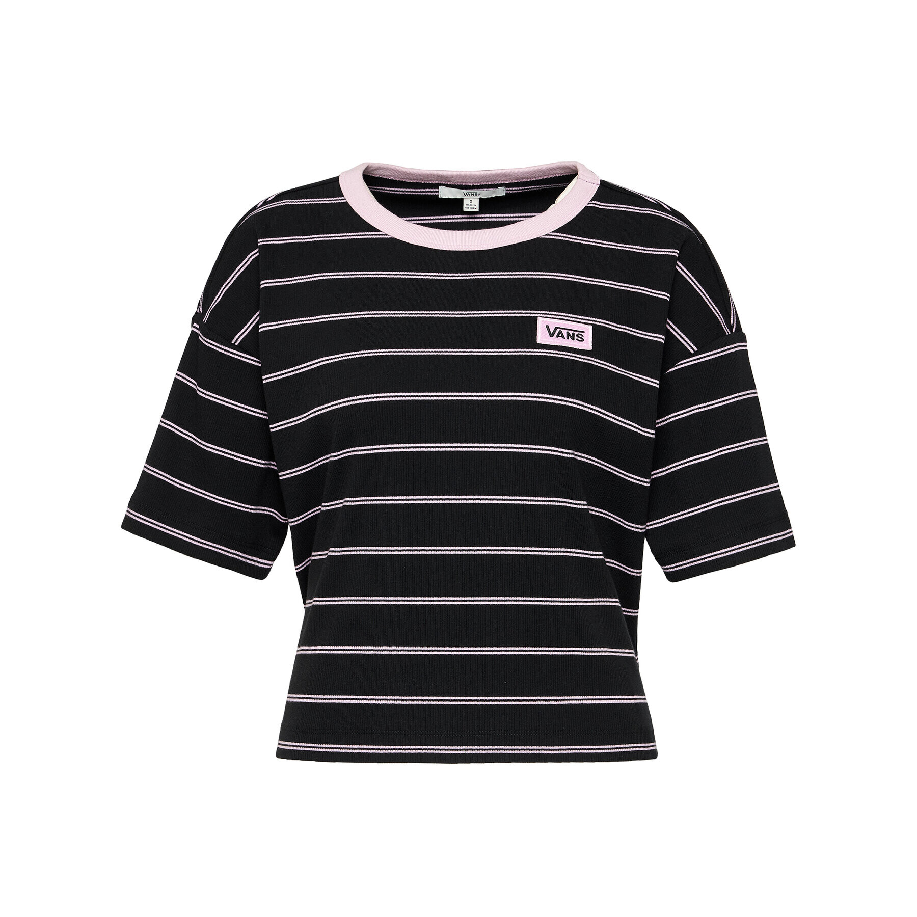 Vans Тишърт Razz Boxy VN0A5ARB Черен Regular Fit - Pepit.bg