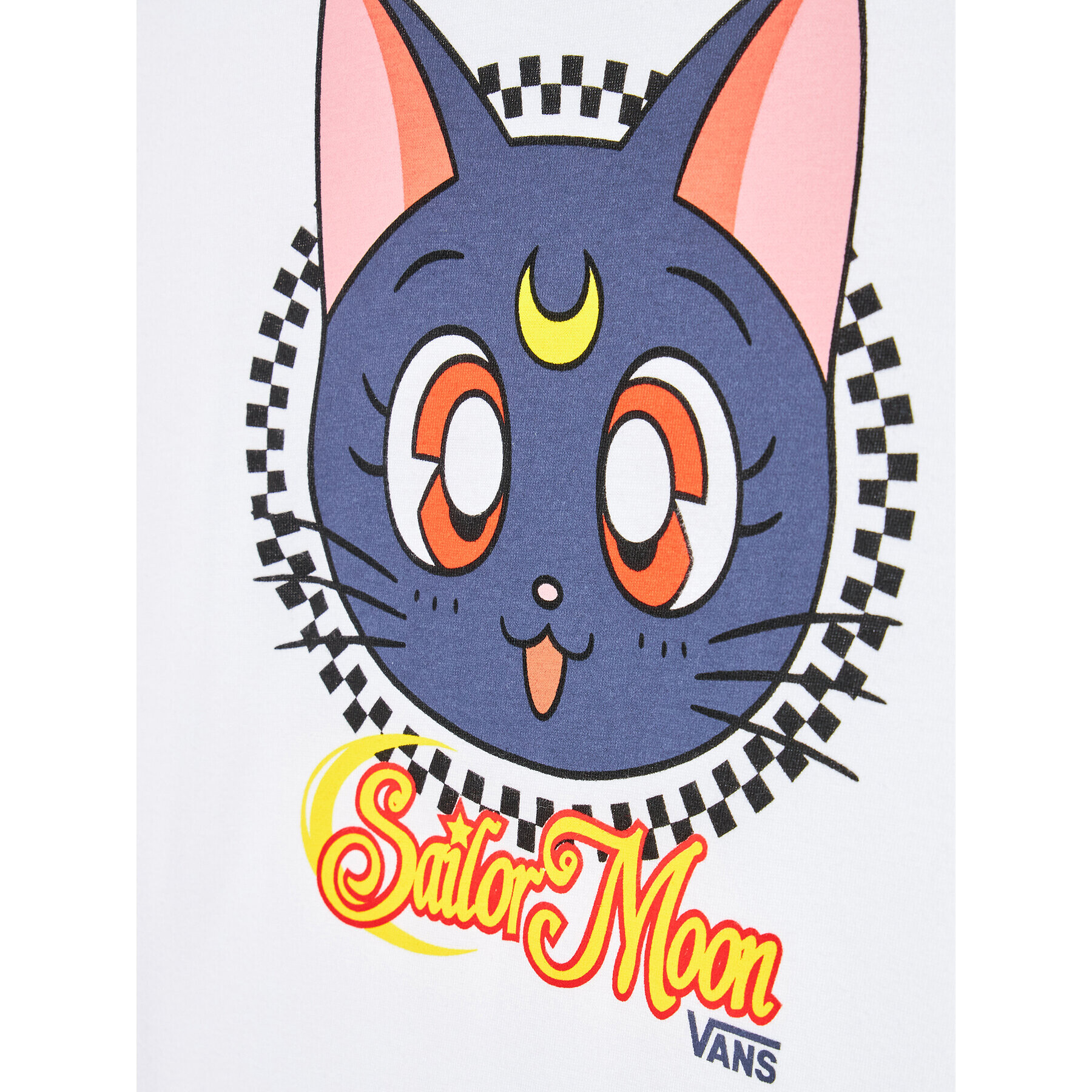 Vans Тишърт SAILOR MOON Crew VN0A7YKC Бял Regular Fit - Pepit.bg