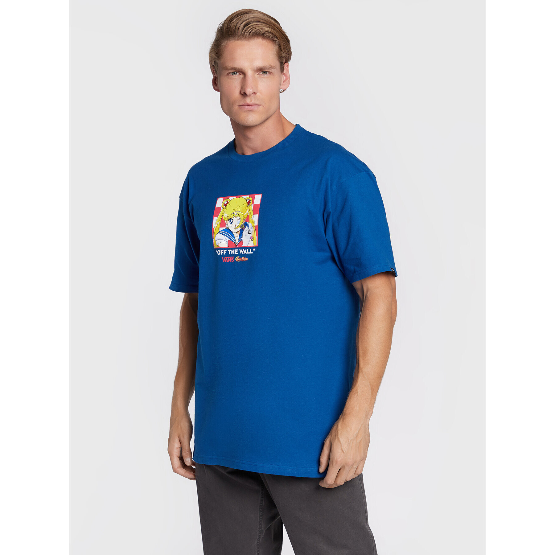 Vans Тишърт SAILOR MOON Graphic VN0000A6 Син Classic Fit - Pepit.bg