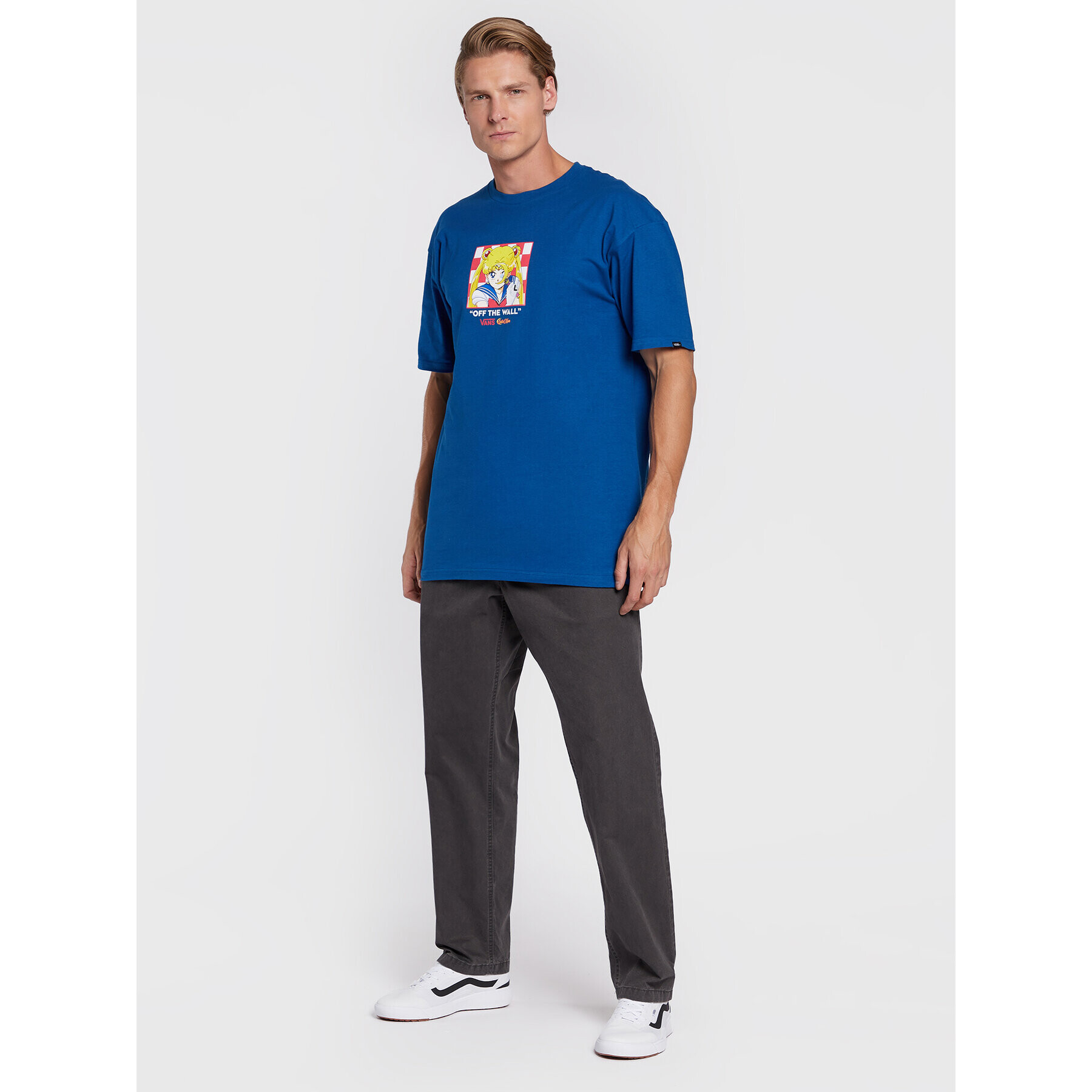 Vans Тишърт SAILOR MOON Graphic VN0000A6 Син Classic Fit - Pepit.bg