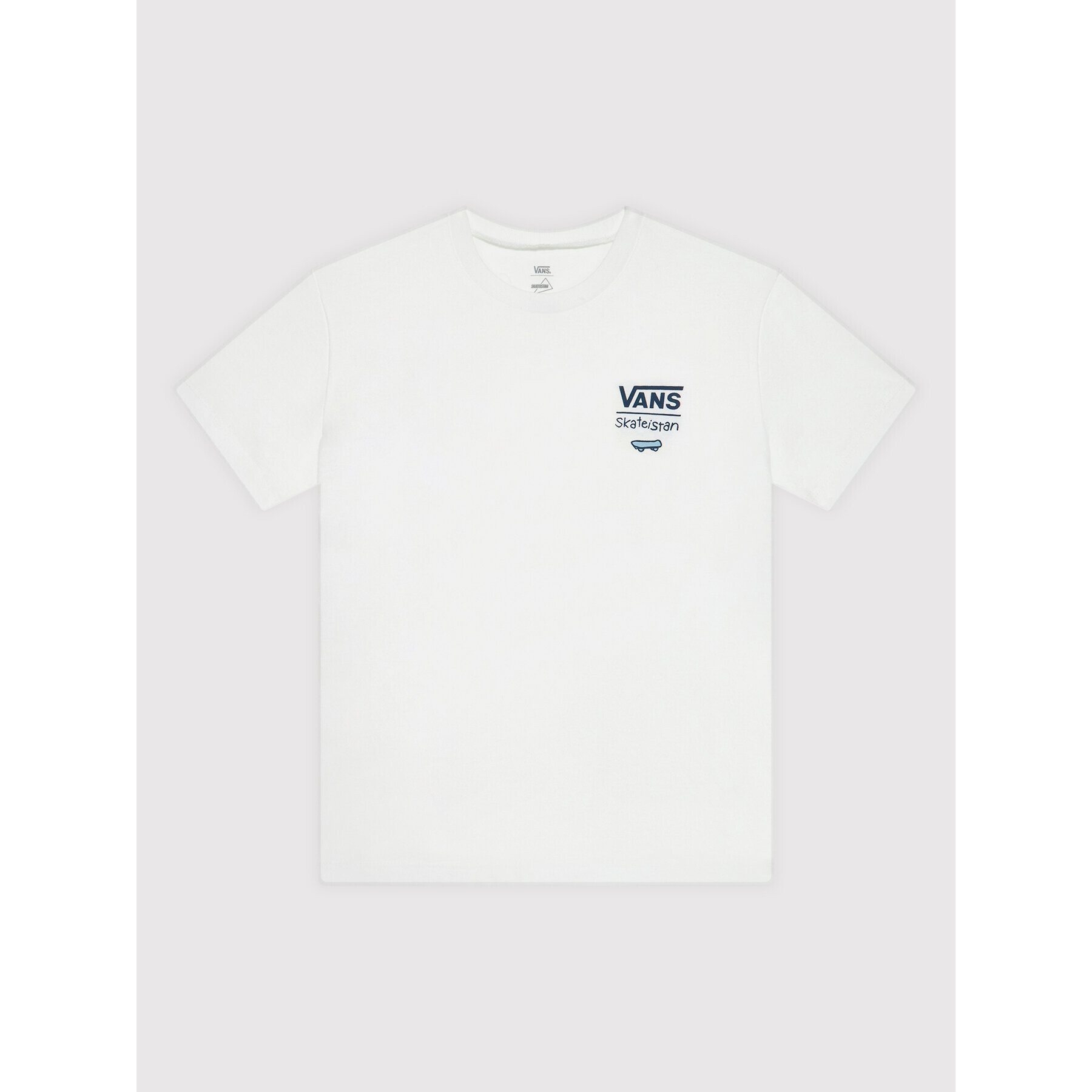 Vans Тишърт SKATEISTAN VN0A5LHB Бял Regular Fit - Pepit.bg