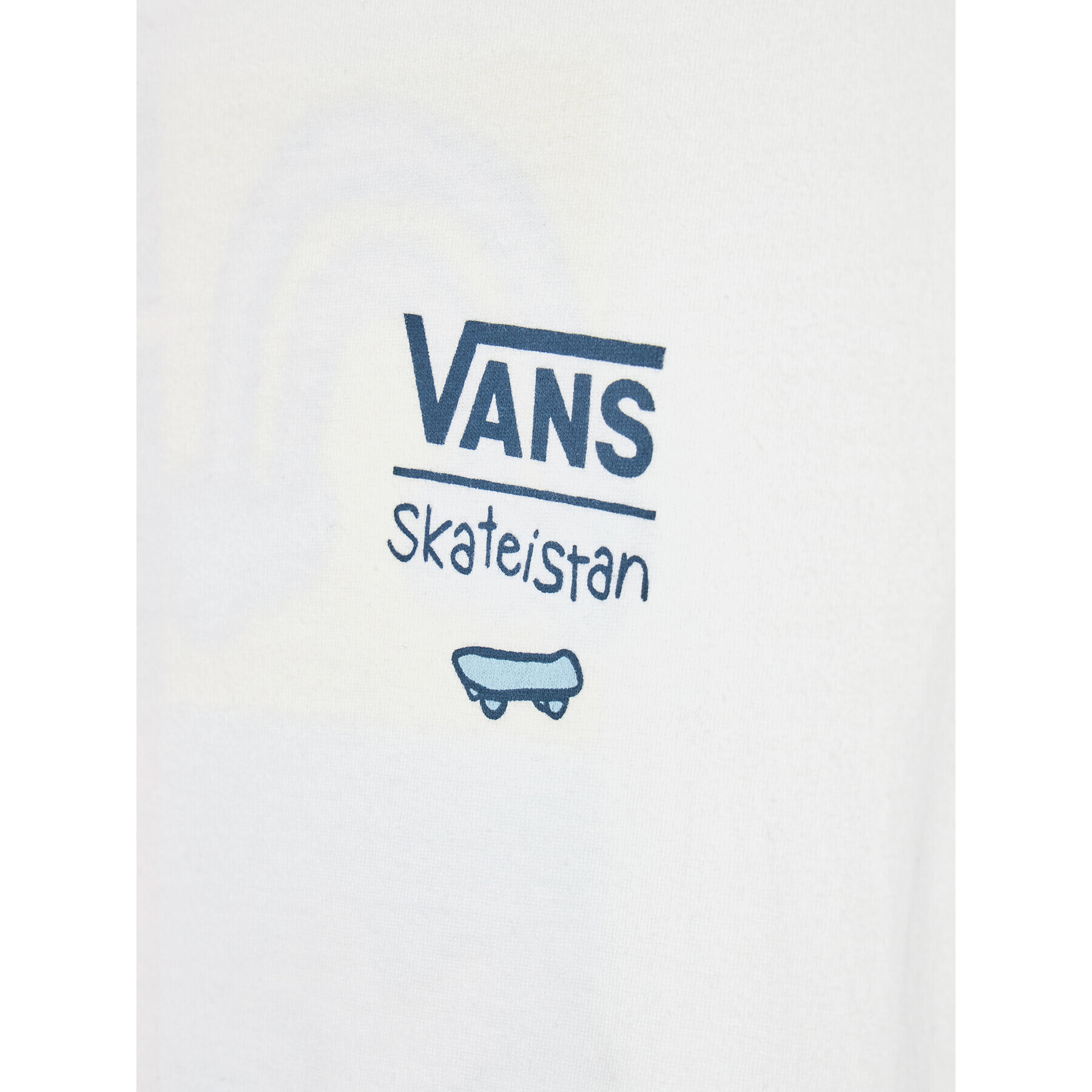 Vans Тишърт SKATEISTAN VN0A5LHB Бял Regular Fit - Pepit.bg