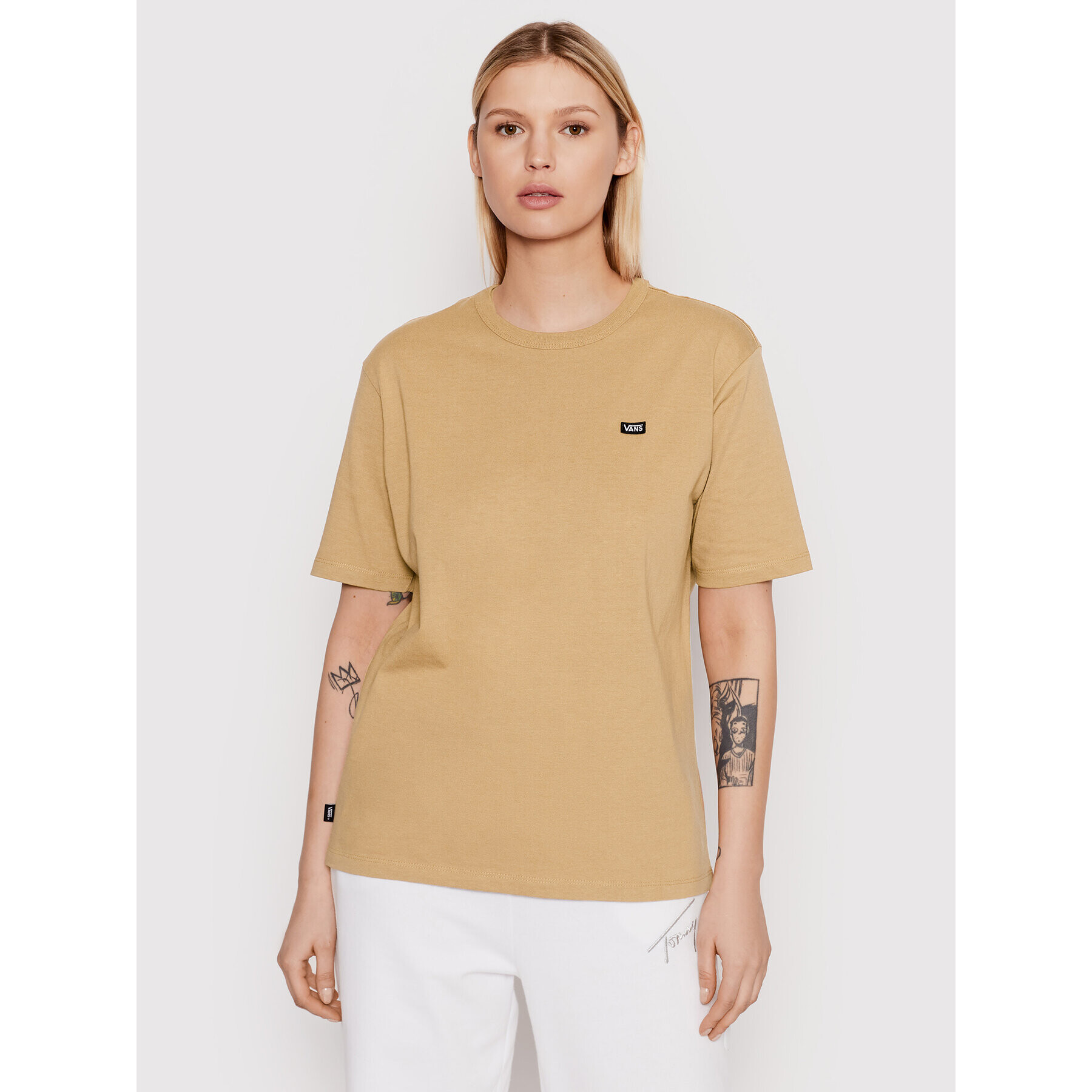 Vans Тишърт Small VN0A5I8X Кафяв Regular Fit - Pepit.bg