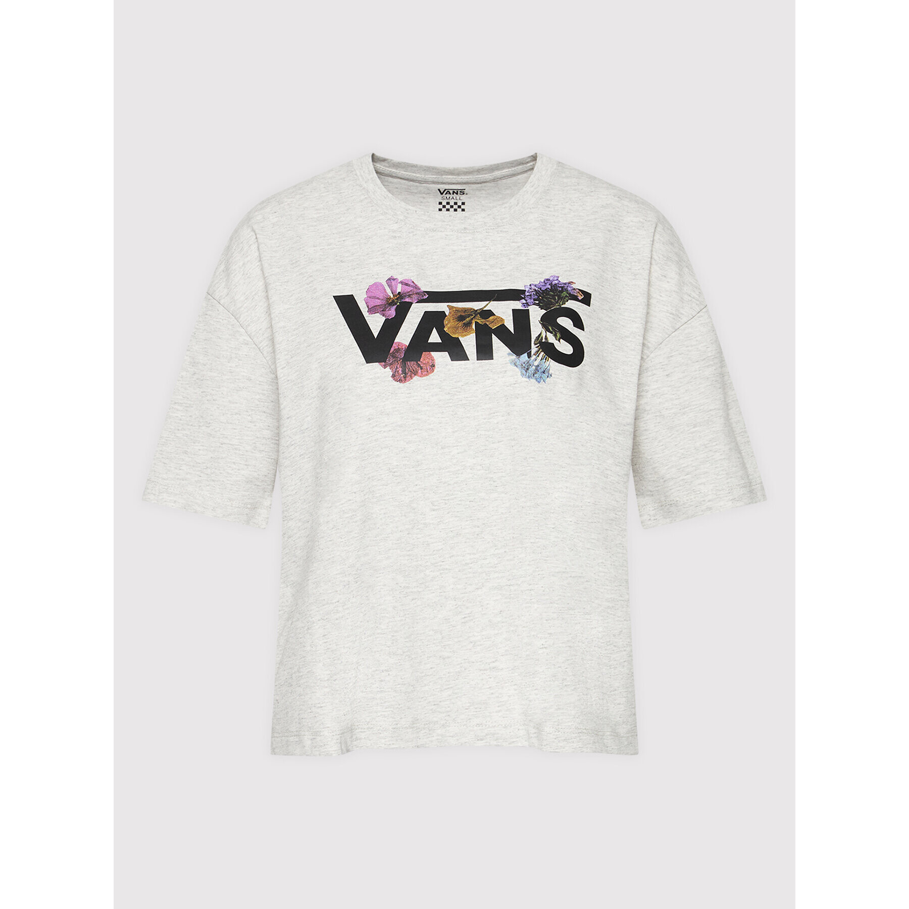 Vans Тишърт Sparse Flower VN0A5LBG Сив Relaxed Fit - Pepit.bg