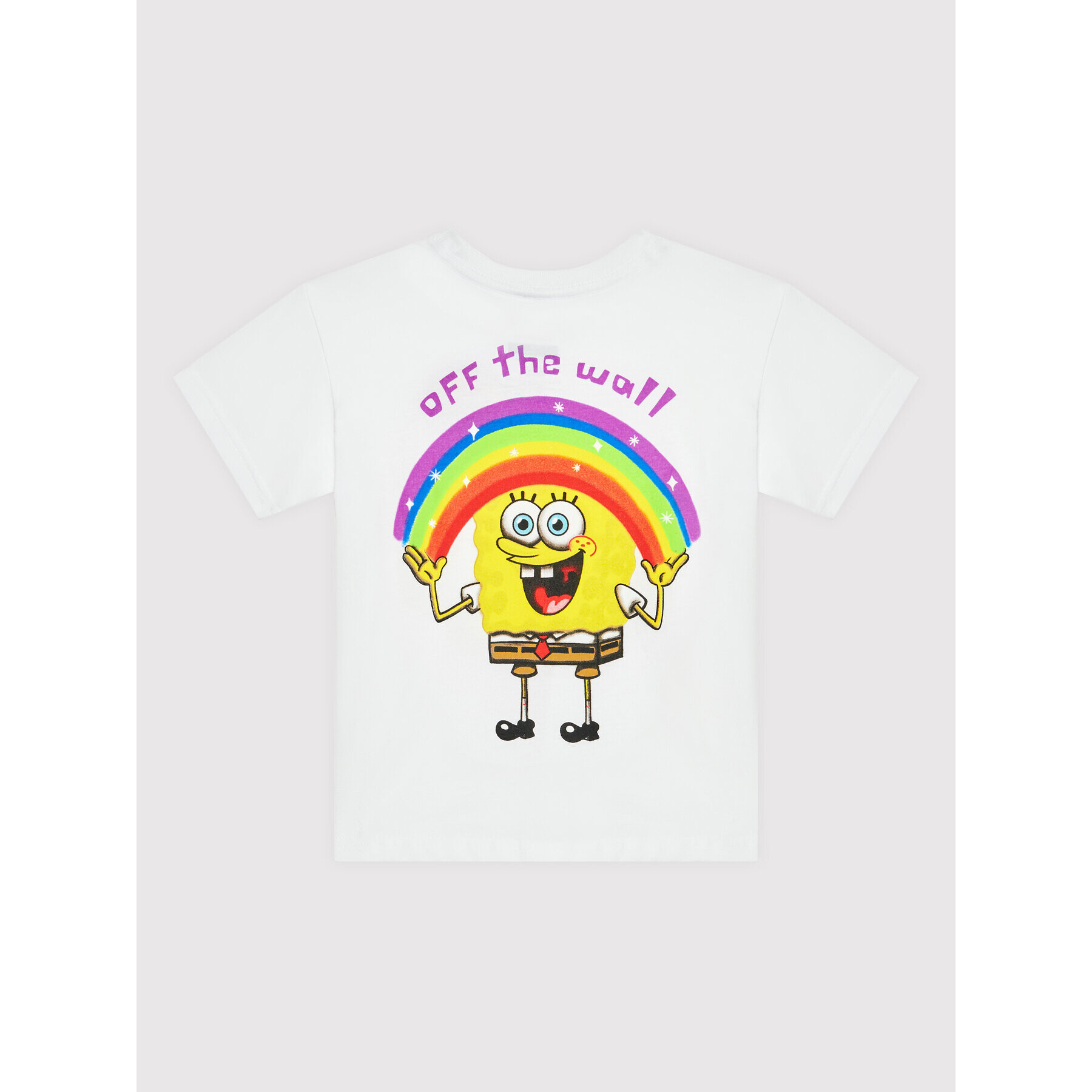 Vans Тишърт SPONGEBOB VN0A5FMC Бял Regular Fit - Pepit.bg