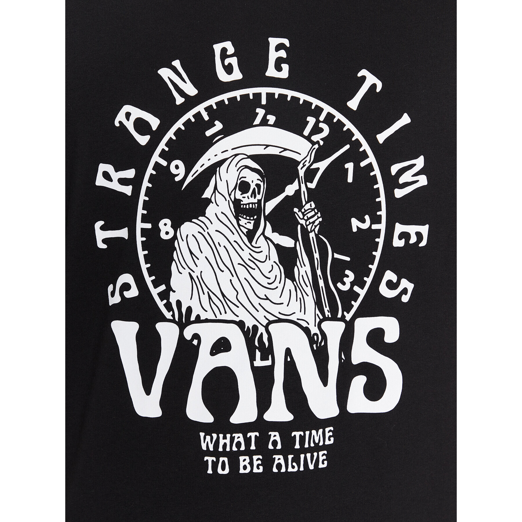 Vans Тишърт Strange Times VN000040 Черен Classic Fit - Pepit.bg