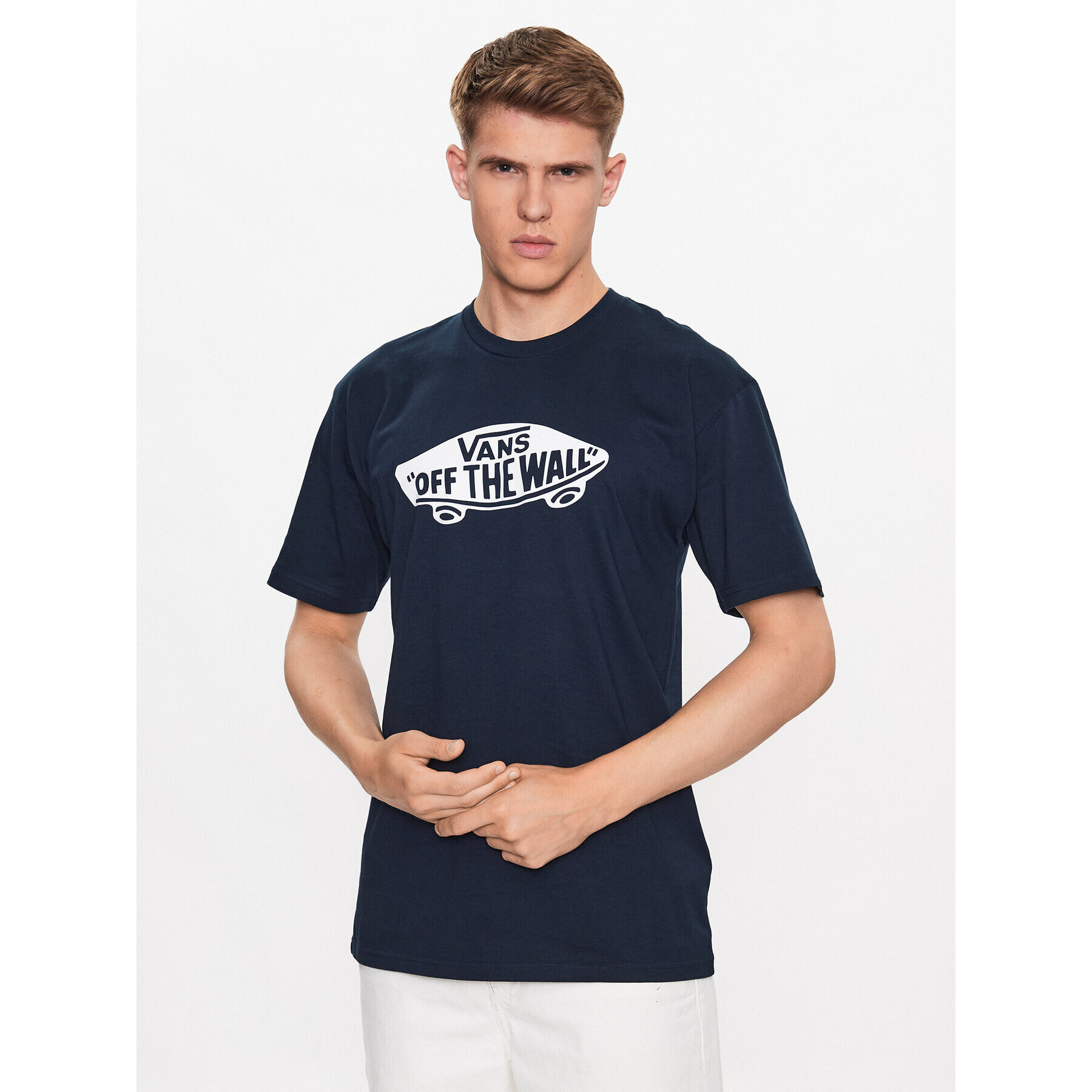 Vans Тишърт Style 76 Ss Tee VN00004X Тъмносин Classic Fit - Pepit.bg