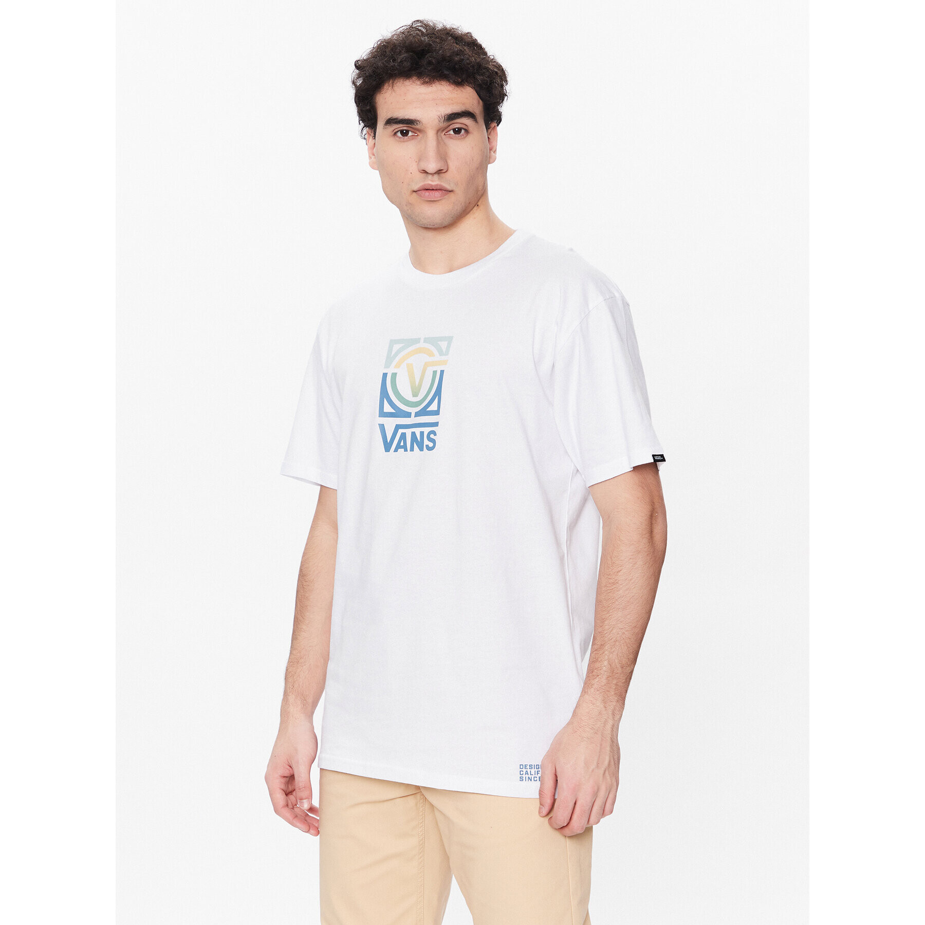 Vans Тишърт Veesta VN0007US Бял Classic Fit - Pepit.bg