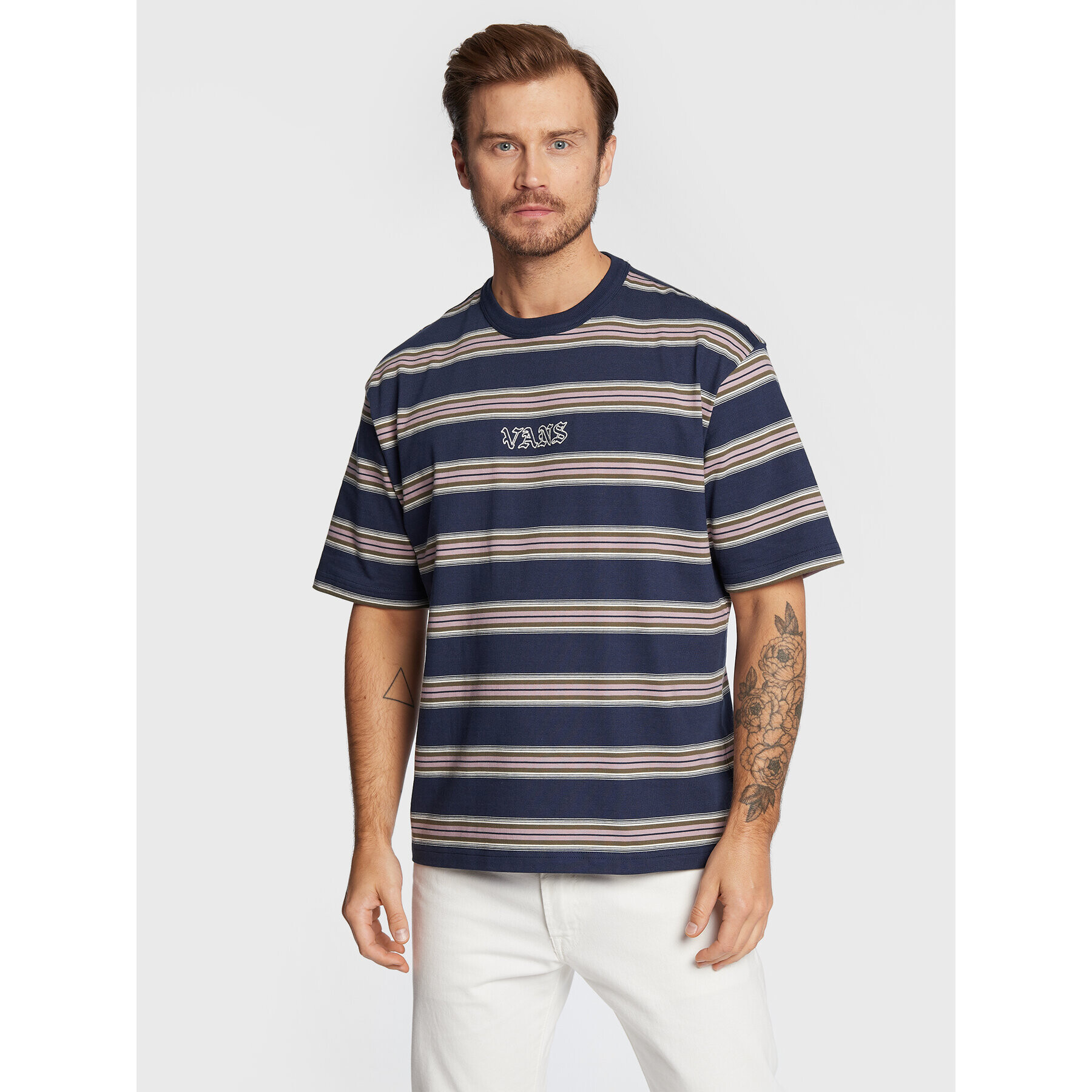Vans Тишърт Wilson VN0A7SEB Тъмносин Loose Fit - Pepit.bg