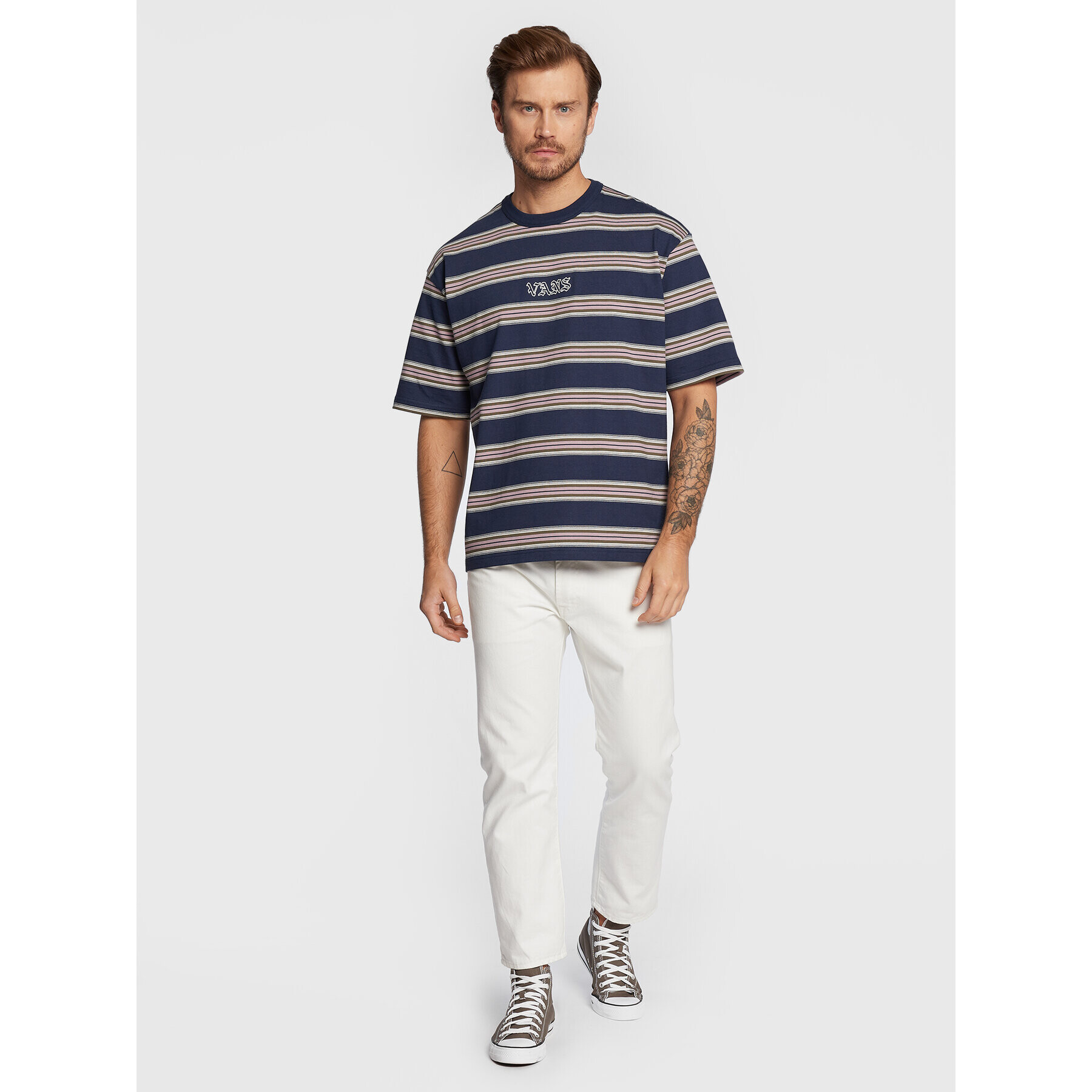 Vans Тишърт Wilson VN0A7SEB Тъмносин Loose Fit - Pepit.bg