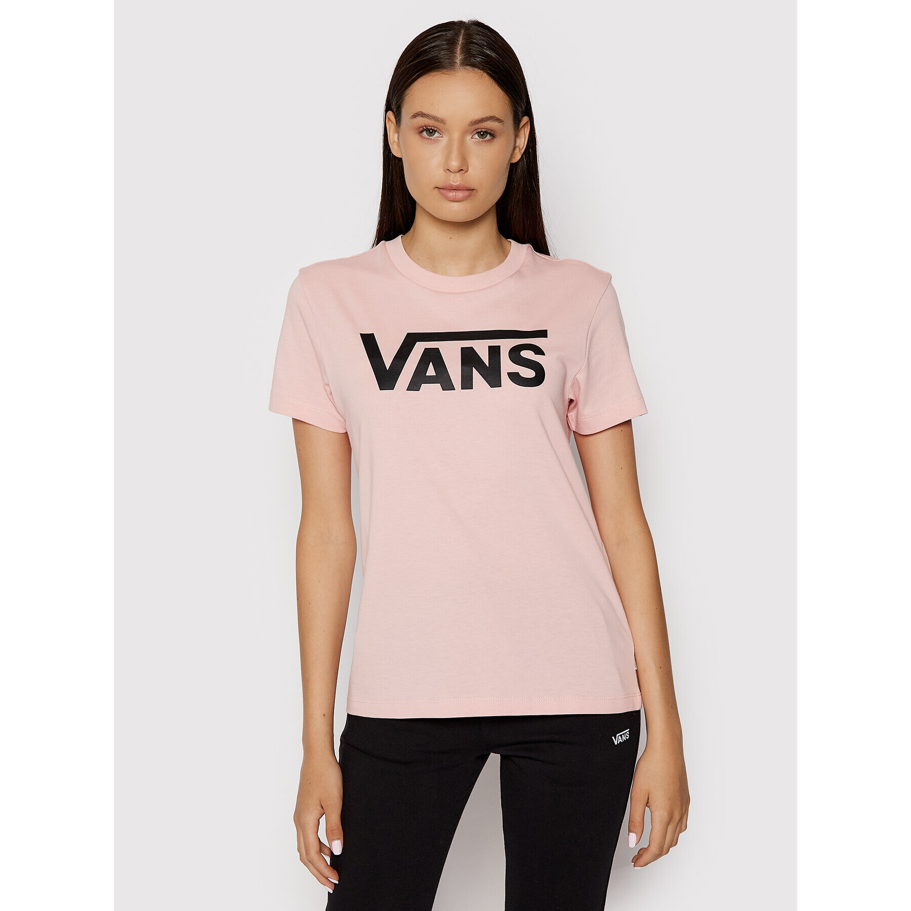 Vans Тишърт Wm Flying V Crew Tee VN0A3UP4 Розов Regular Fit - Pepit.bg