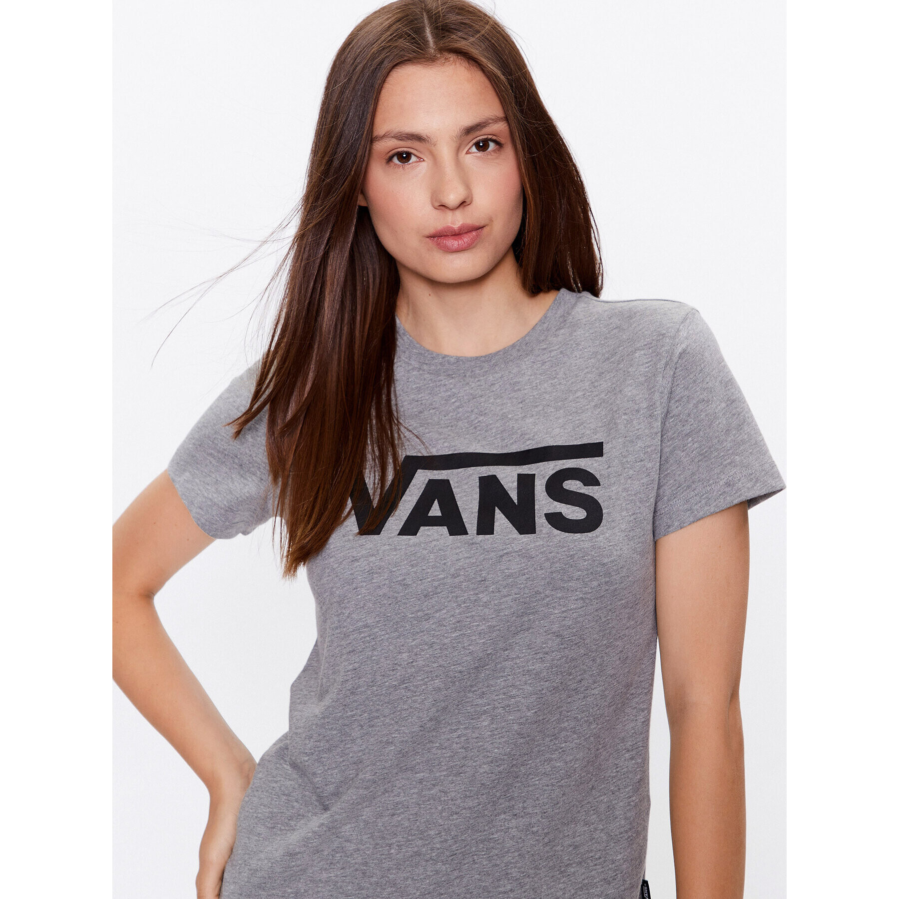 Vans Тишърт Wm Flying V Crew Tee VN0A3UP4 Сив Regular Fit - Pepit.bg