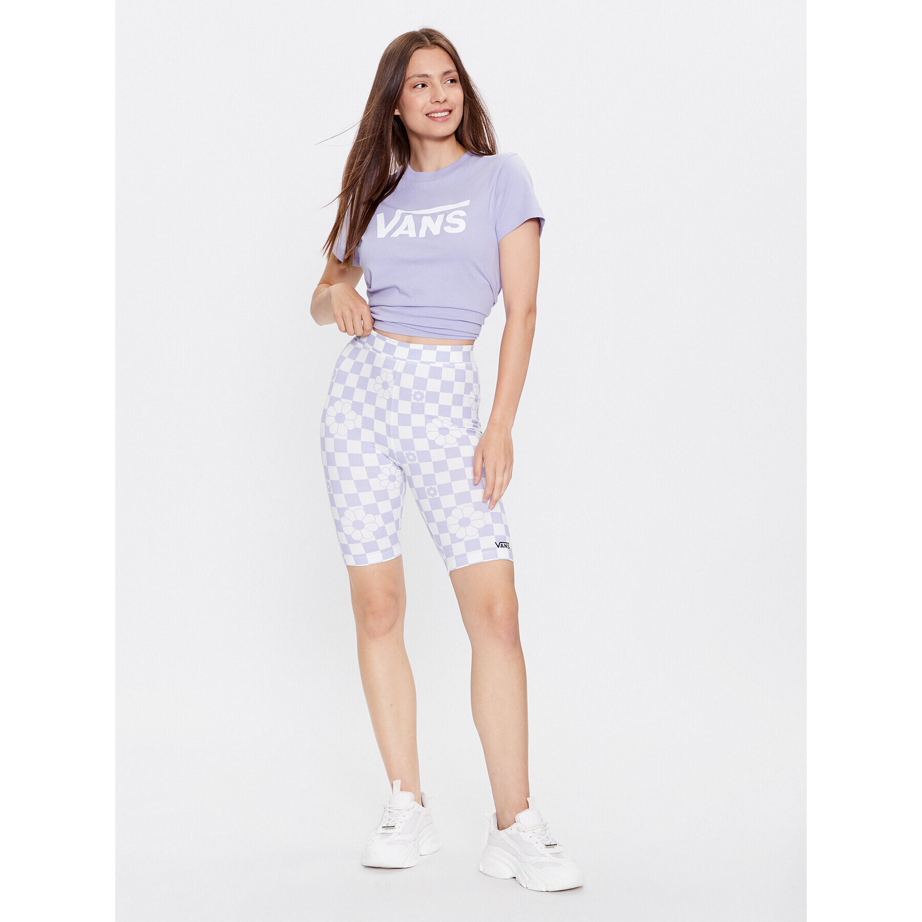 Vans Тишърт Wm Flying V Crew Tee VN0A3UP4 Виолетов Regular Fit - Pepit.bg