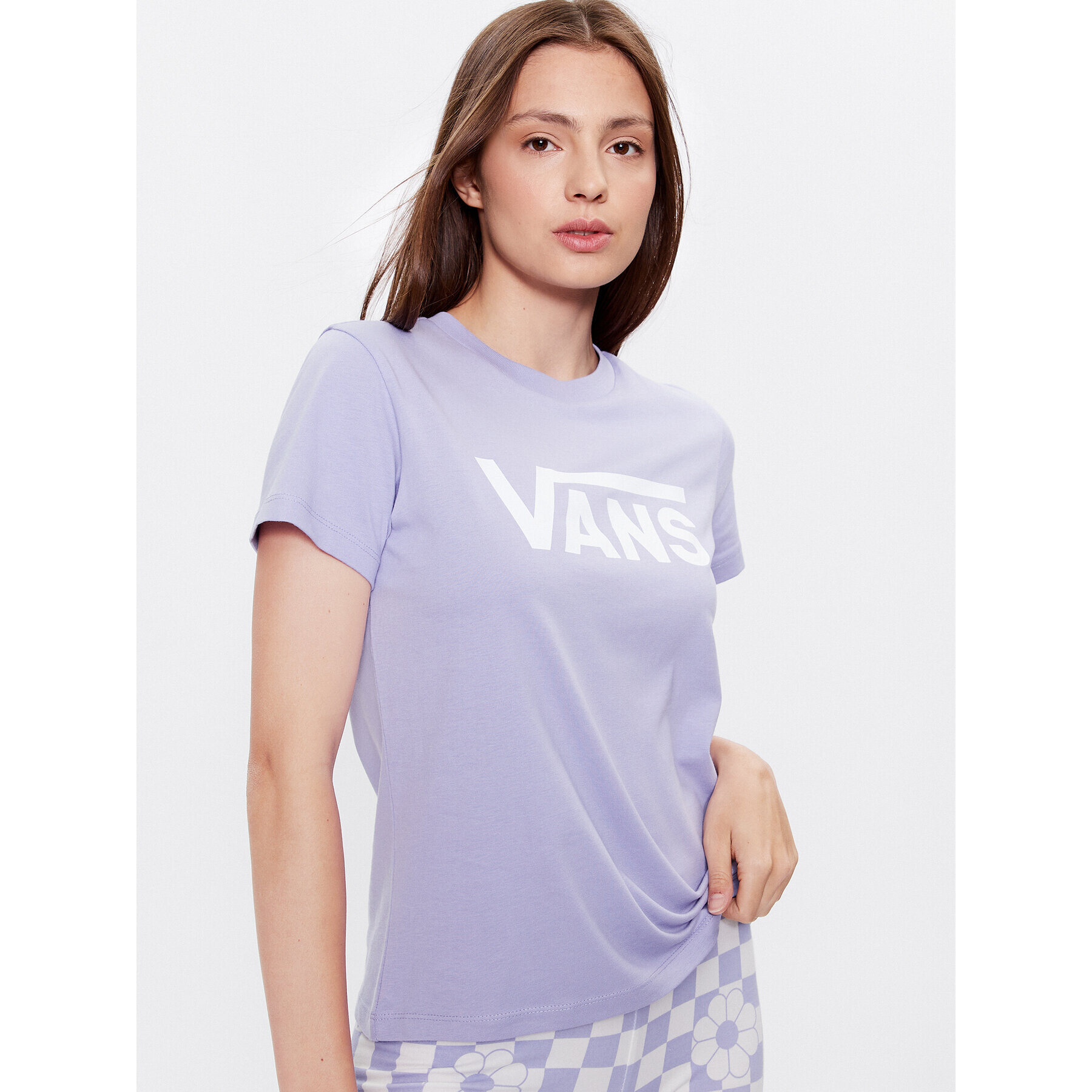 Vans Тишърт Wm Flying V Crew Tee VN0A3UP4 Виолетов Regular Fit - Pepit.bg