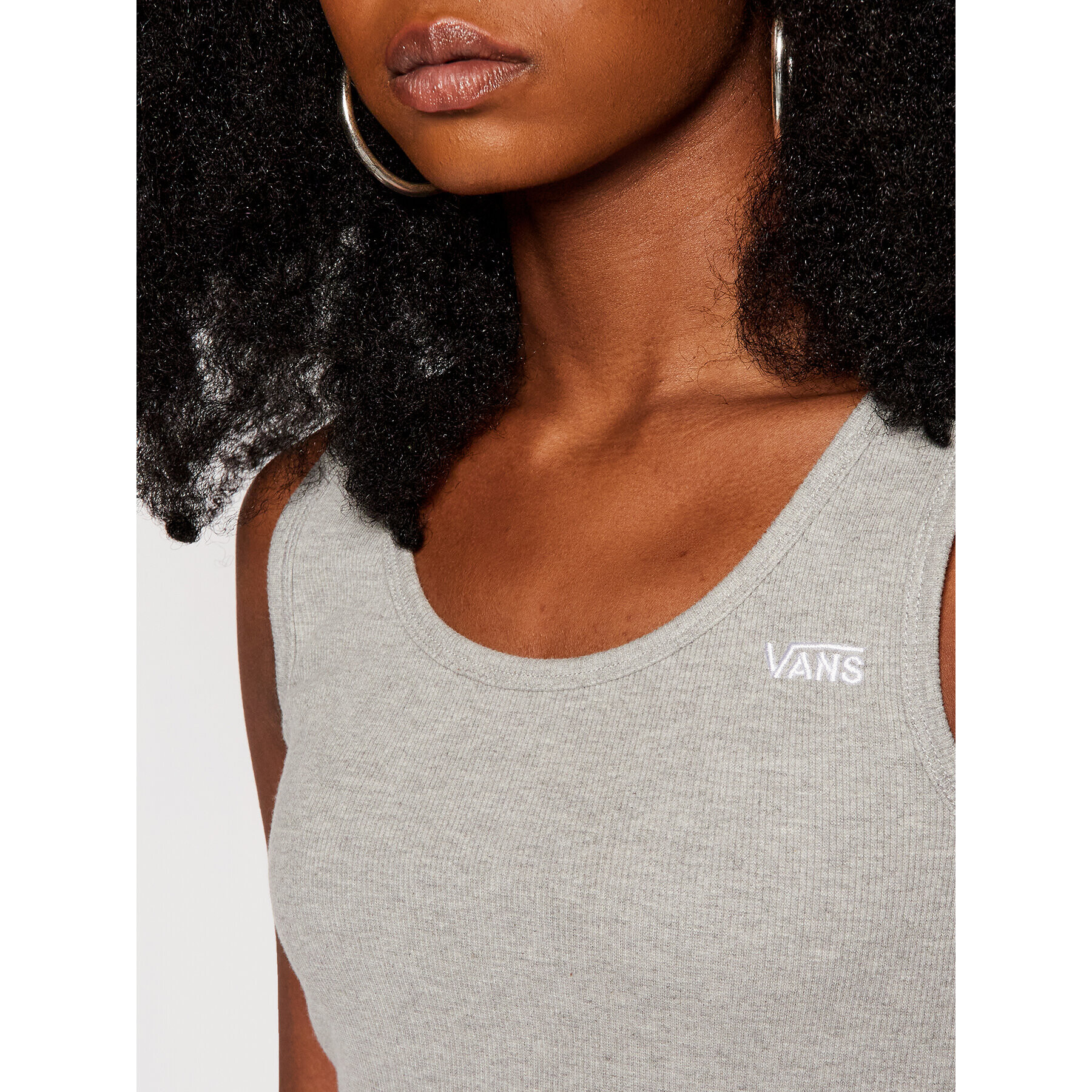Vans топ Huddle VN0A5AUI Сив Slim Fit - Pepit.bg