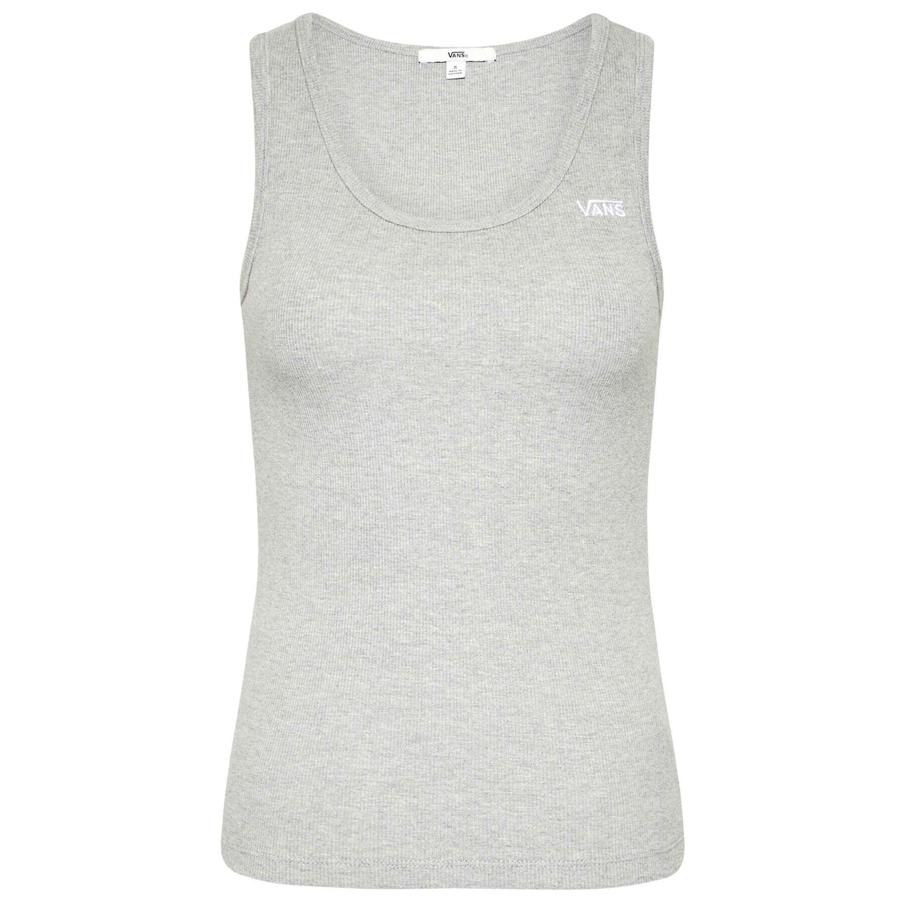 Vans топ Huddle VN0A5AUI Сив Slim Fit - Pepit.bg