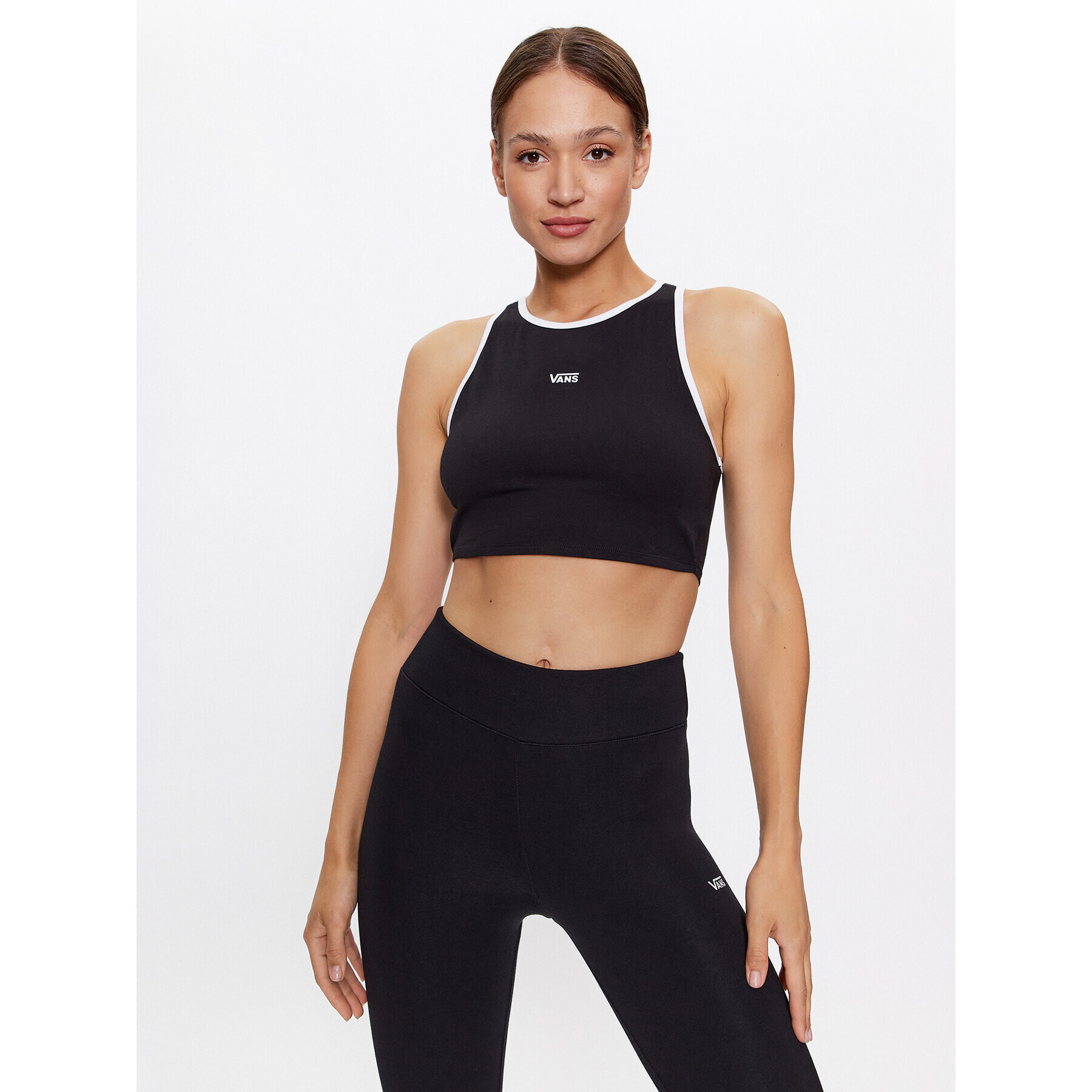 Vans топ Longline Racerback Bralette VN00046A Черен Regular Fit - Pepit.bg