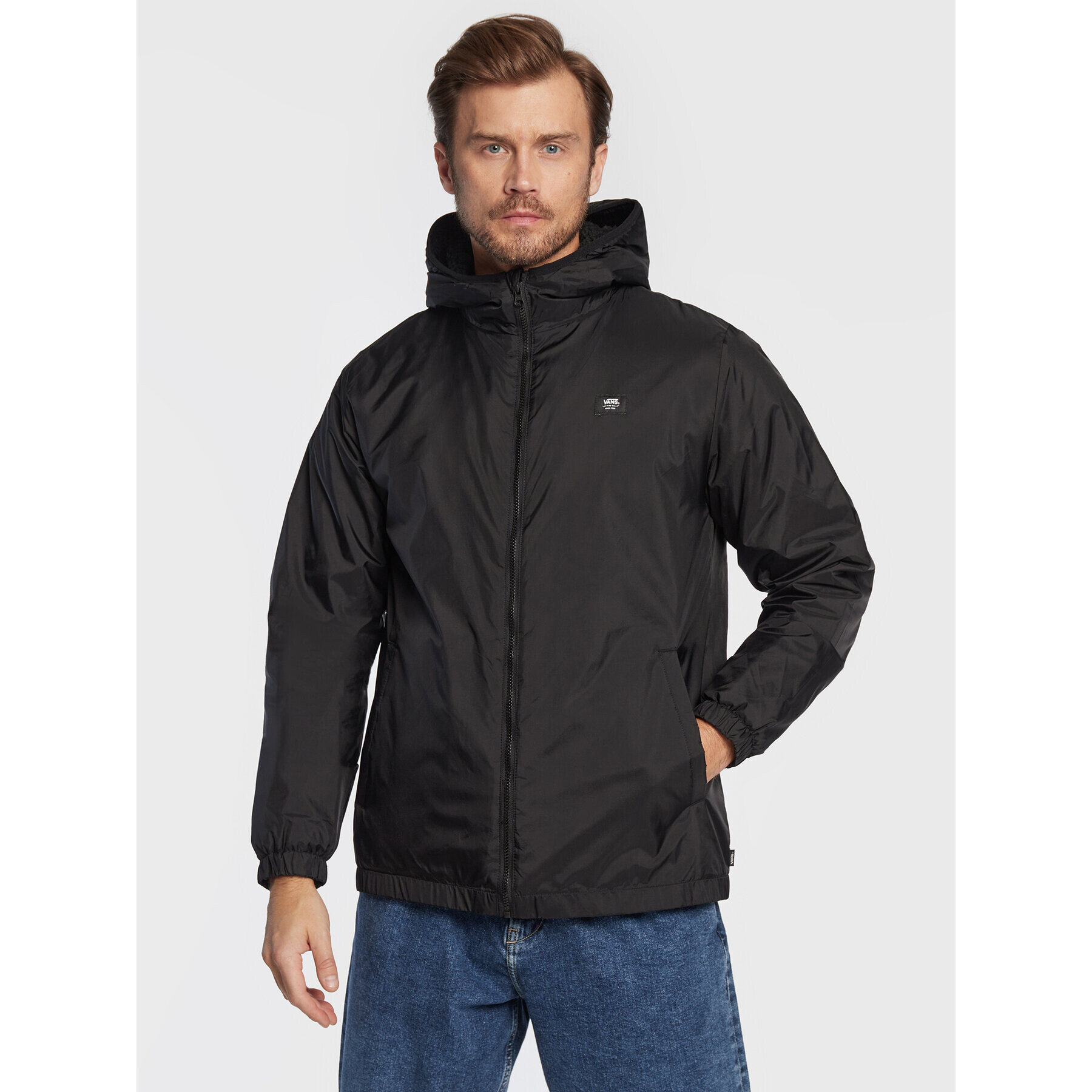 Vans Ветровка Harvard VN0A7S8W Черен Regular Fit - Pepit.bg