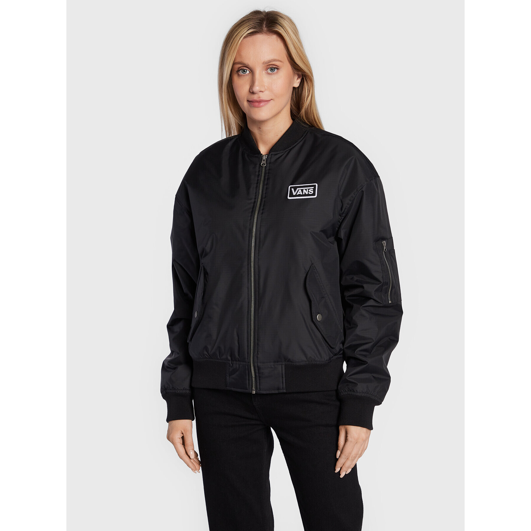 Vans Яке бомбър Crew Pilot VN0A7RMN Черен Regular Fit - Pepit.bg