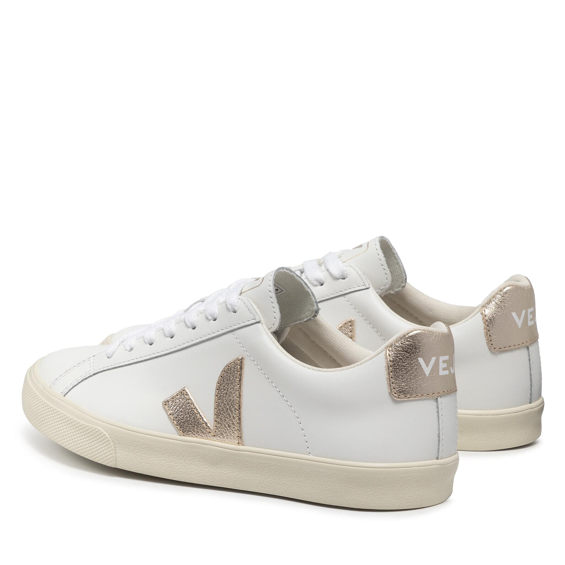 Veja Сникърси Esplar Logo Leather EO022490A Бял - Pepit.bg