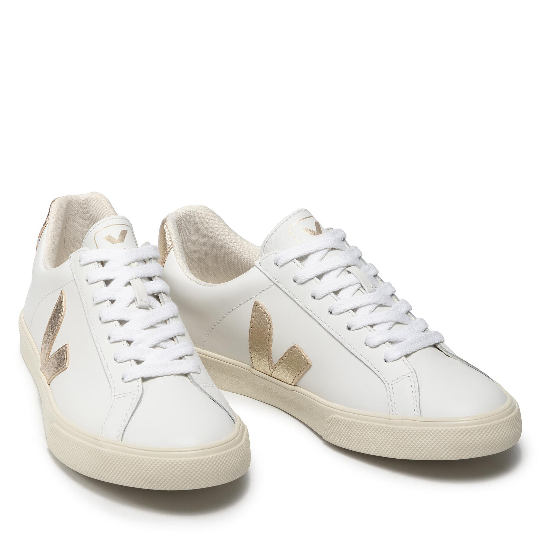 Veja Сникърси Esplar Logo Leather EO022490A Бял - Pepit.bg