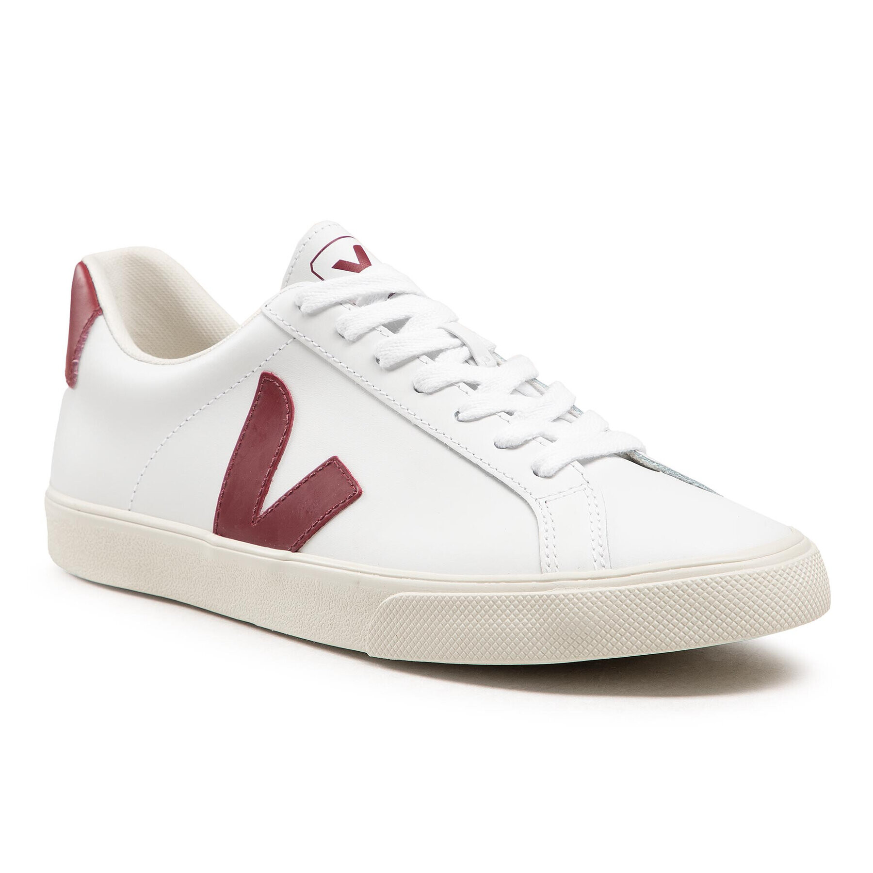 Veja Сникърси Esplar Logo Leather Extra EO022110A Бял - Pepit.bg