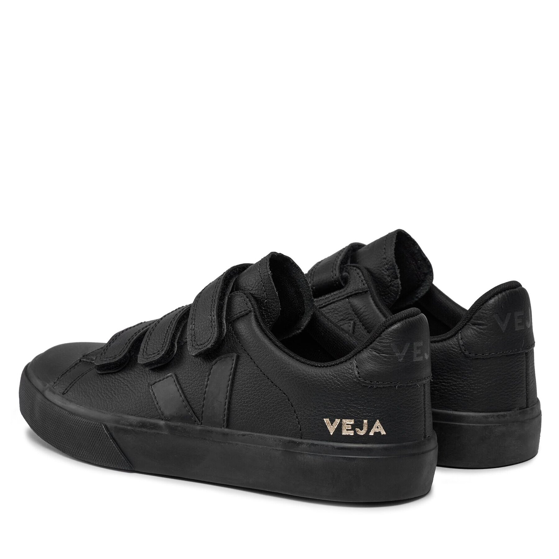 Veja Сникърси Recife Logo Chromefree Leather RC0502955A Черен - Pepit.bg