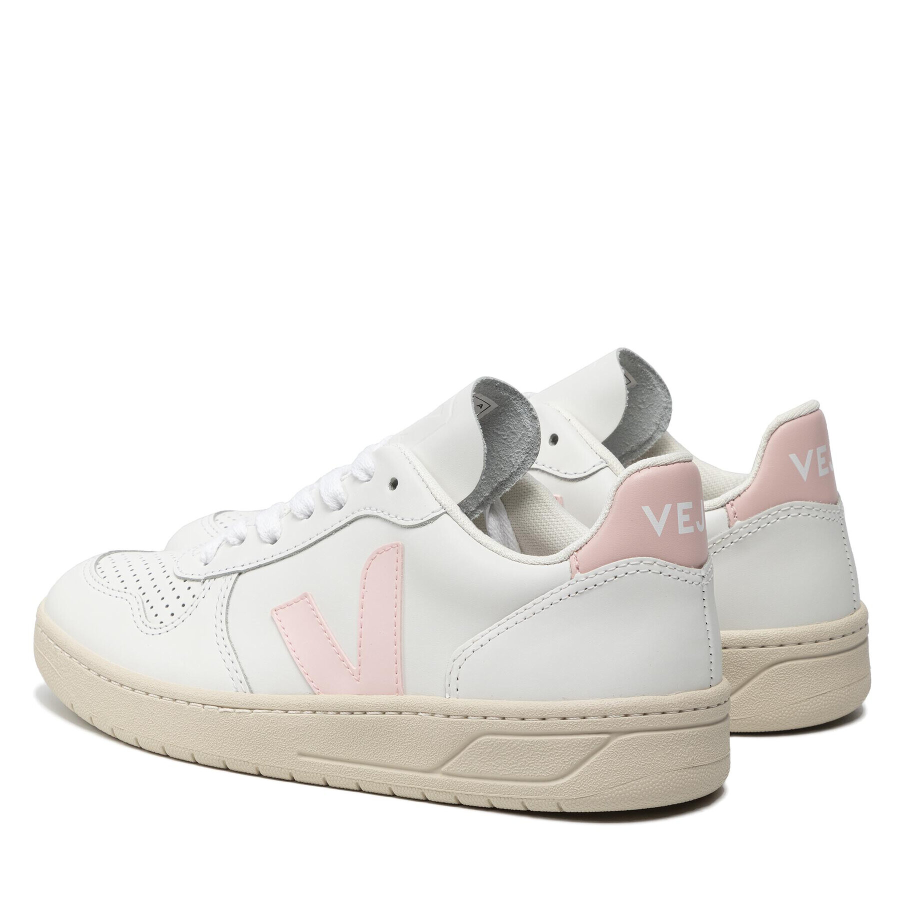 Veja Сникърси V-10 Leather VX0202644A Бял - Pepit.bg