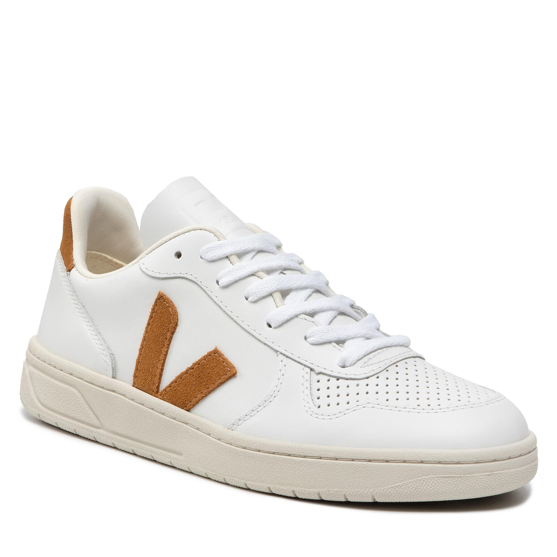 Veja Сникърси V-10 Leather VX0202652B Бял - Pepit.bg