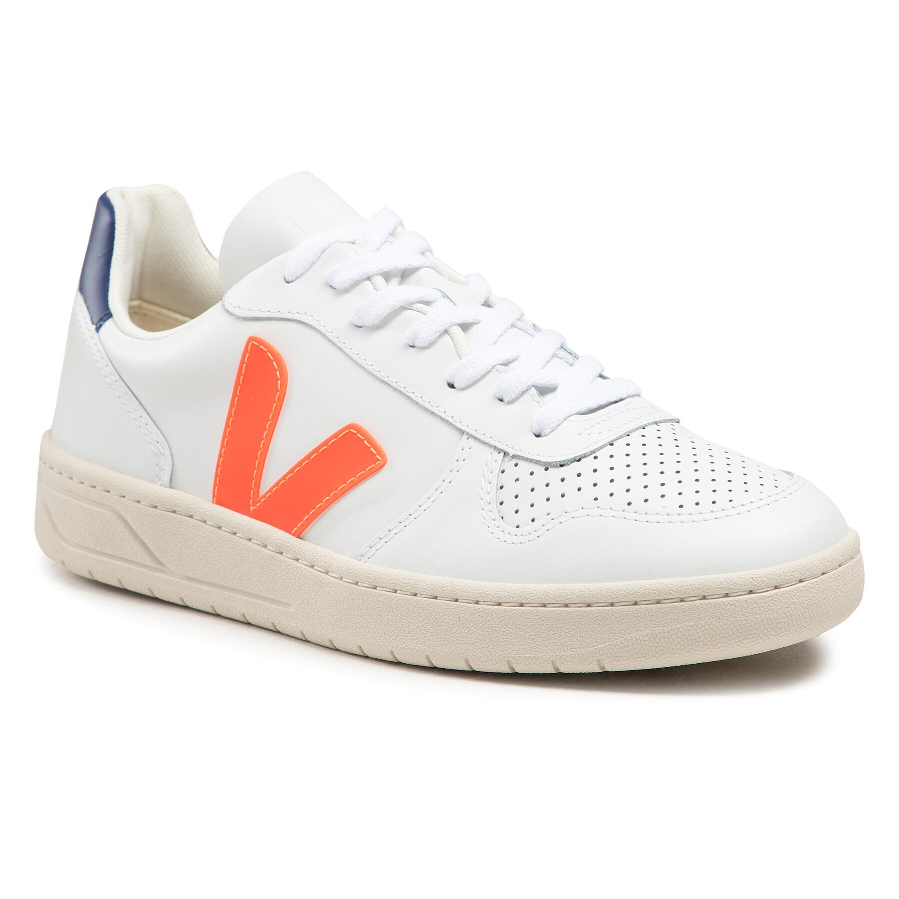 Veja Сникърси V-10 Leather VX022136B Бял - Pepit.bg