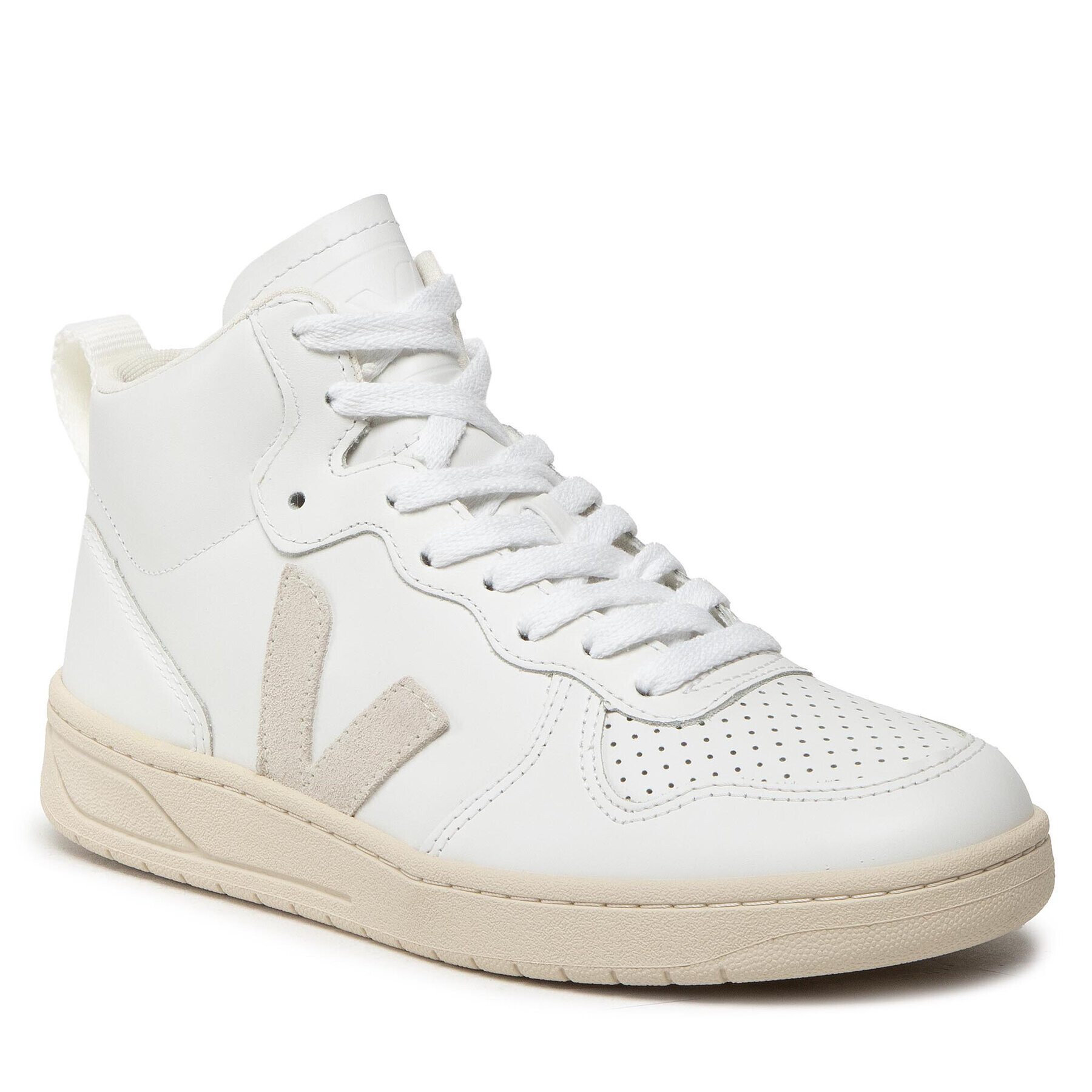 Veja Сникърси V-15 Leather VQ0201270A Бял - Pepit.bg