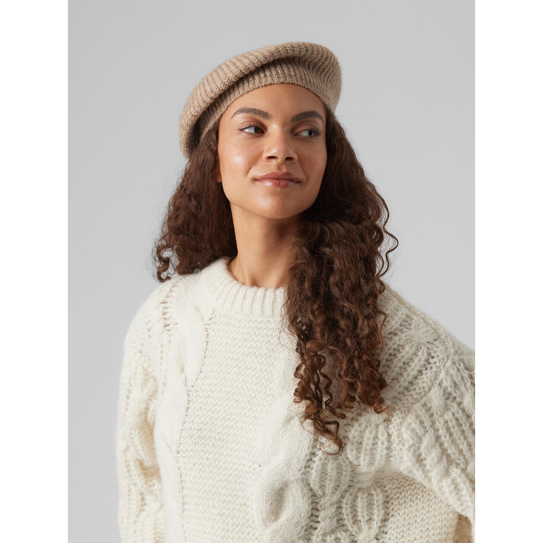 Vero Moda Барета 10291449 Кафяв - Pepit.bg
