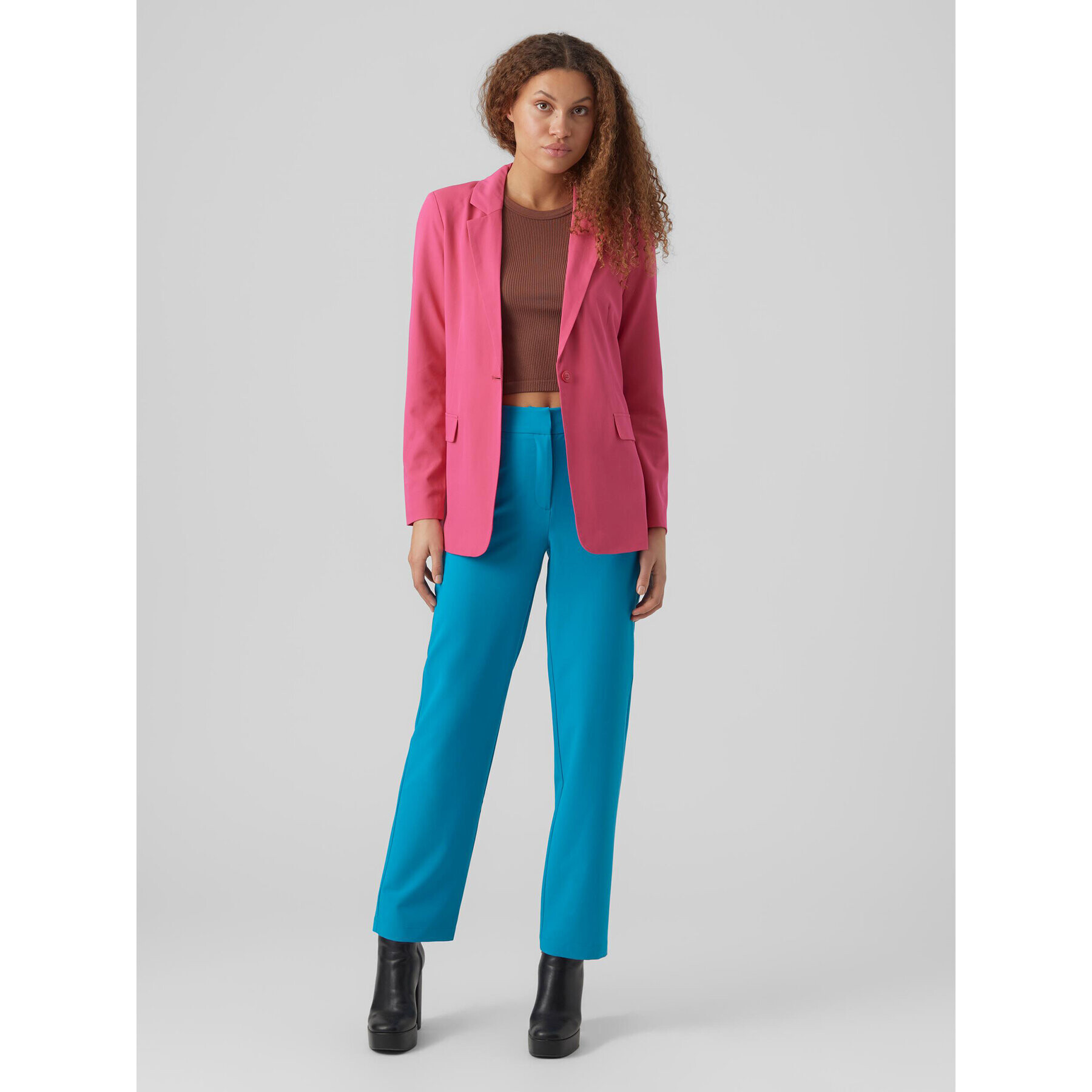 Vero Moda Сако Zelda 10259211 Розов Loose Fit - Pepit.bg