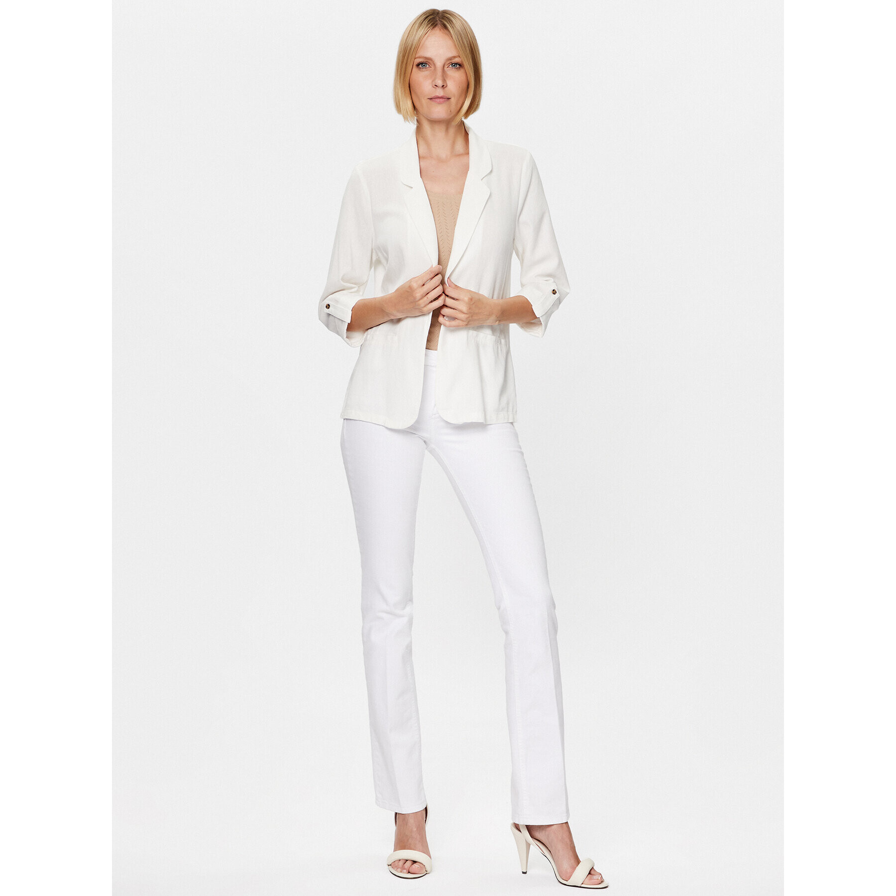 Vero Moda Сако Jesmilo 10279700 Бял Regular Fit - Pepit.bg